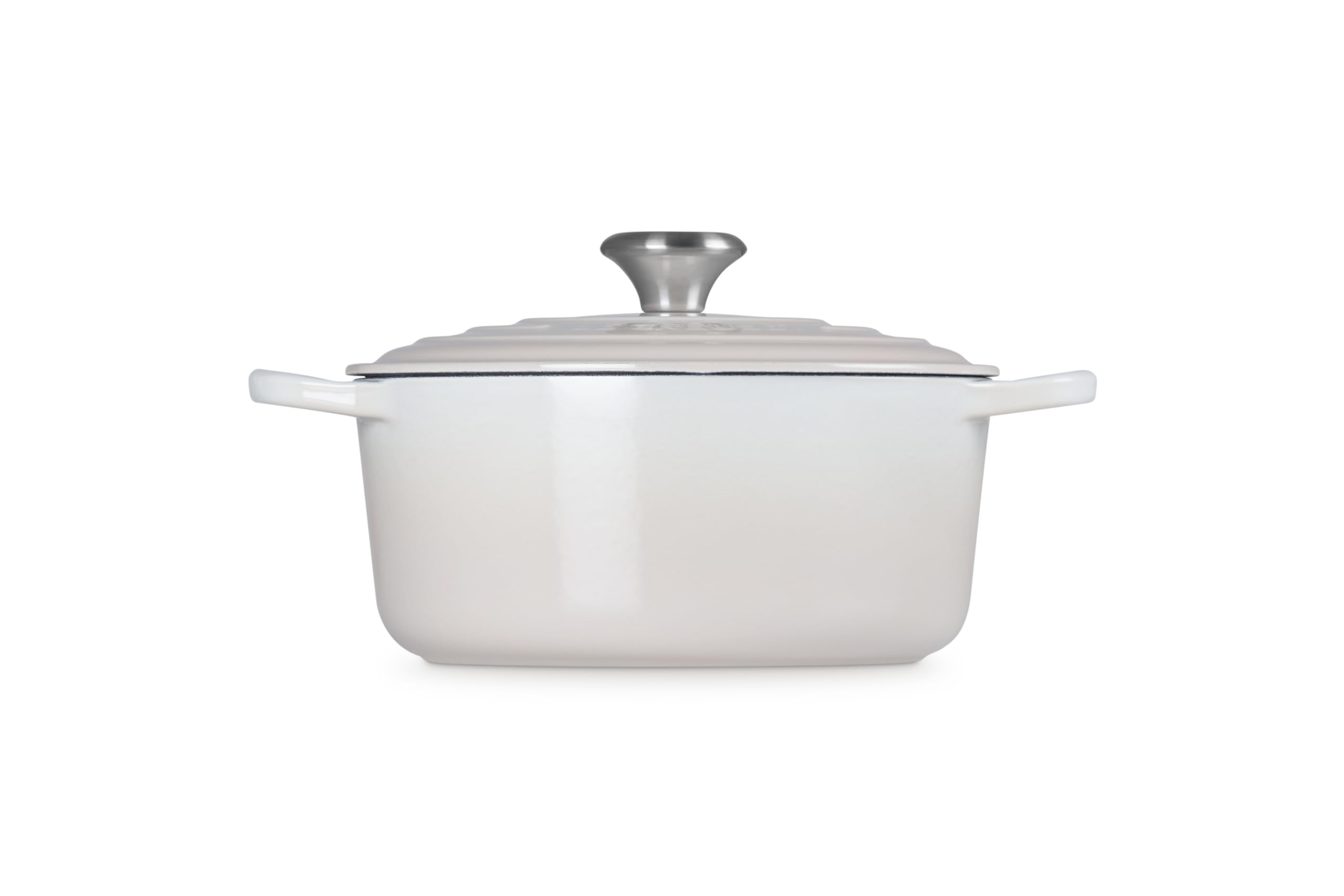 Le Creuset Signature Enameled Cast Iron Dutch Oven 4.5 Quart - Round Oven with Lid, Meringue Color - Perfect for Braising, Baking, Soups & Slow Cooking