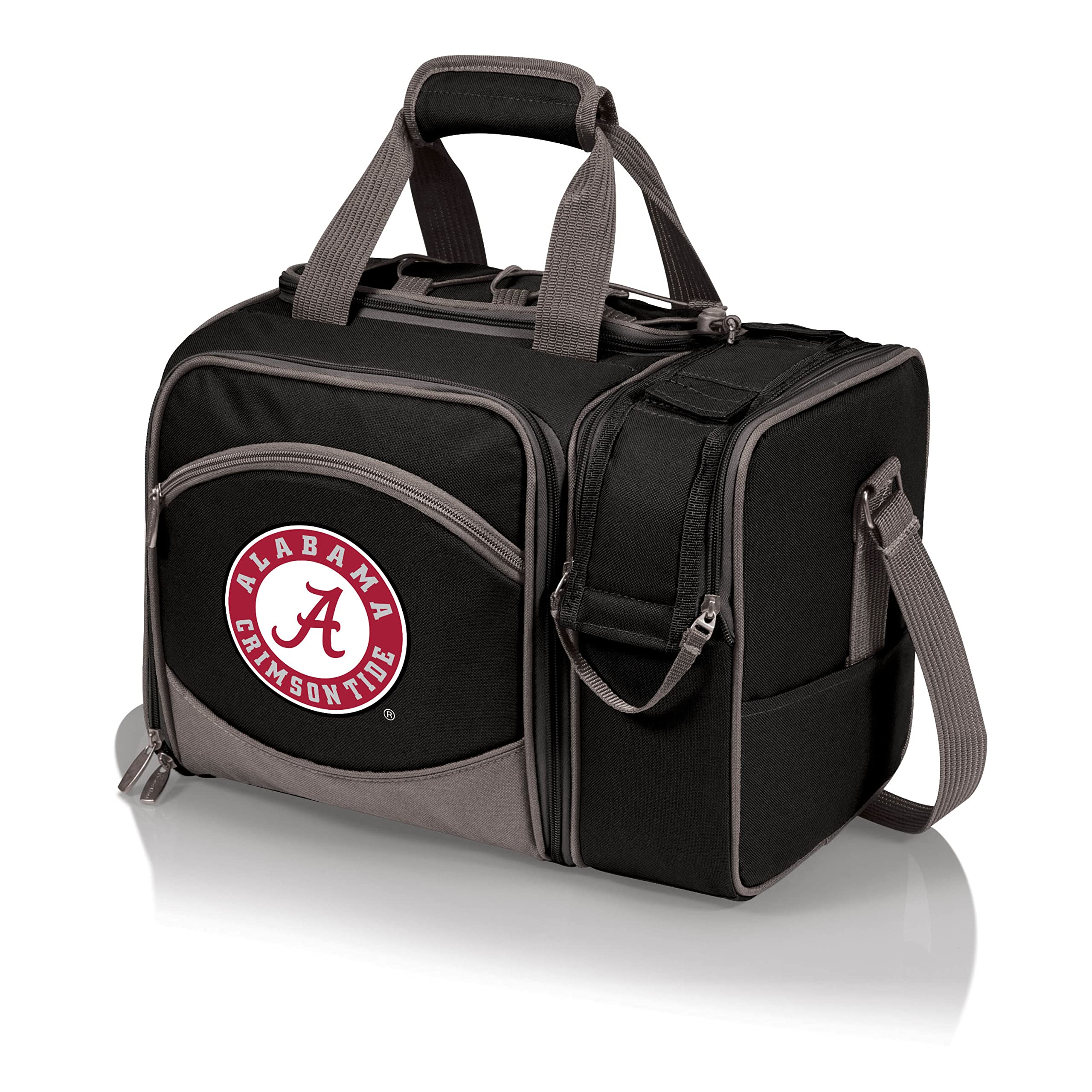 Picnic TIME NCAA Malibu Insulated Cooler Tote with Picnic Set - Portable Outdoor Picnic Basket for Beach, Tailgating & Camping - Officially Licensed College Team Cooler