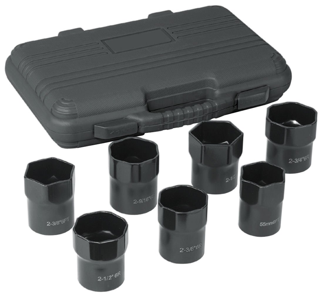 OTC 4542 Stinger Wheel Bearing Locknut Socket Set - 7 Piece Automotive Tool Kit for Truck & Car Repairs - Perfect for DIY Mechanics & Professional Garage Use