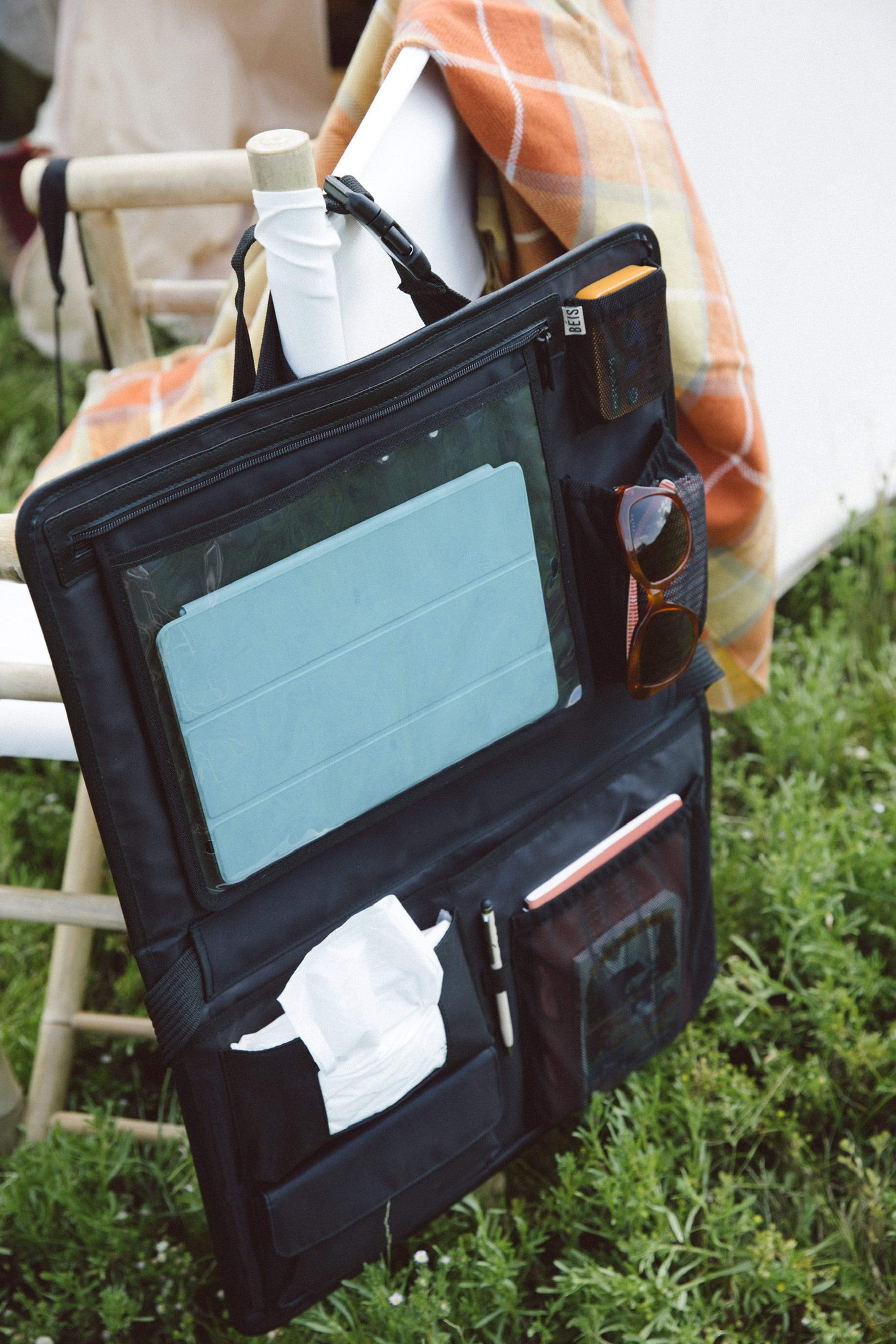 Black Car Caddy Organizer - Premium Car Seat Gap Storage for Phones, Keys & Essentials - Perfect for Sedans, SUVs & Trucks