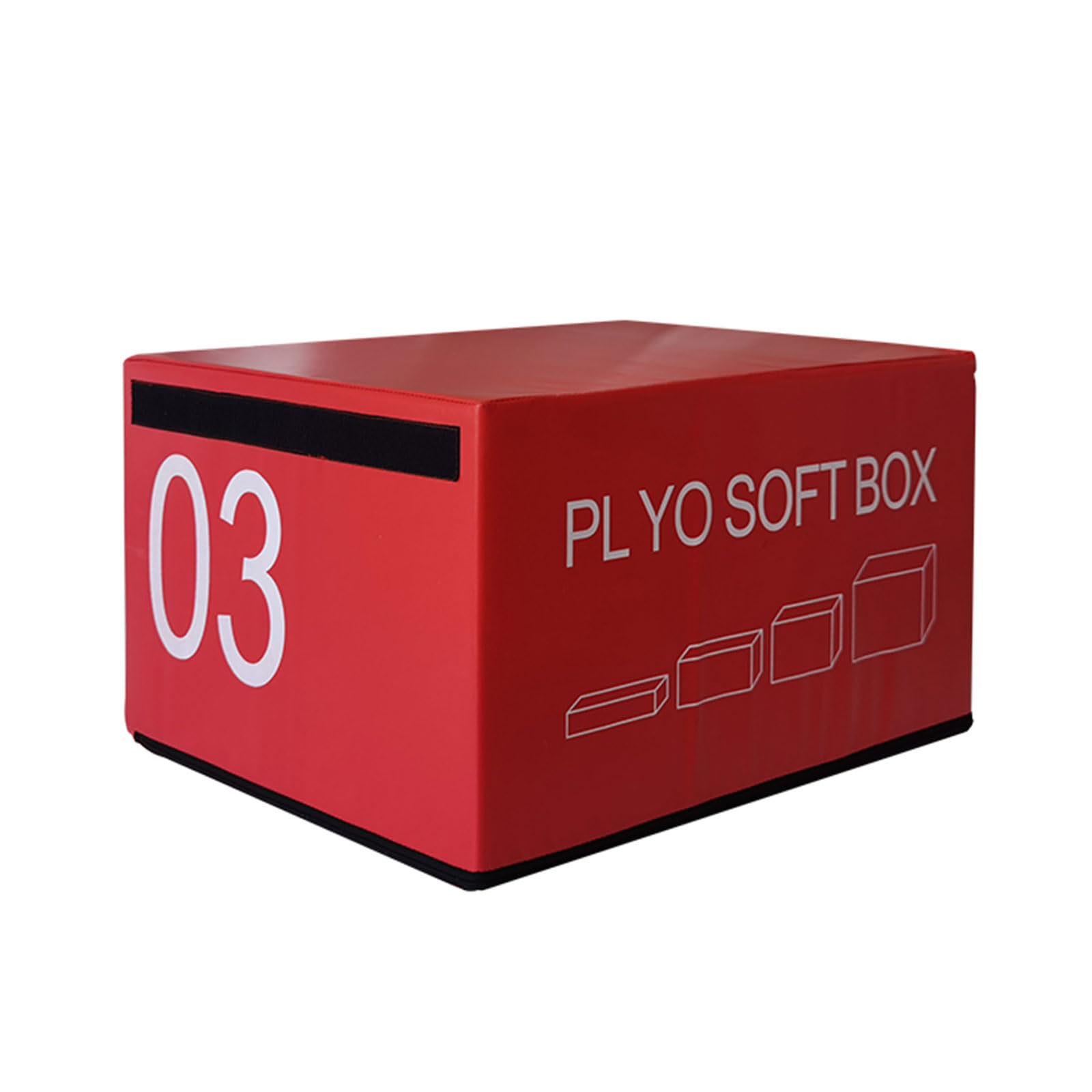 Premium Soft Foam Plyometric Jump Box - Stackable Training Platform for CrossFit, HIIT & Home Workouts - Perfect for Jump Training, Strength Exercises & Fitness Conditioning (Home Gym & Outdoor Use)