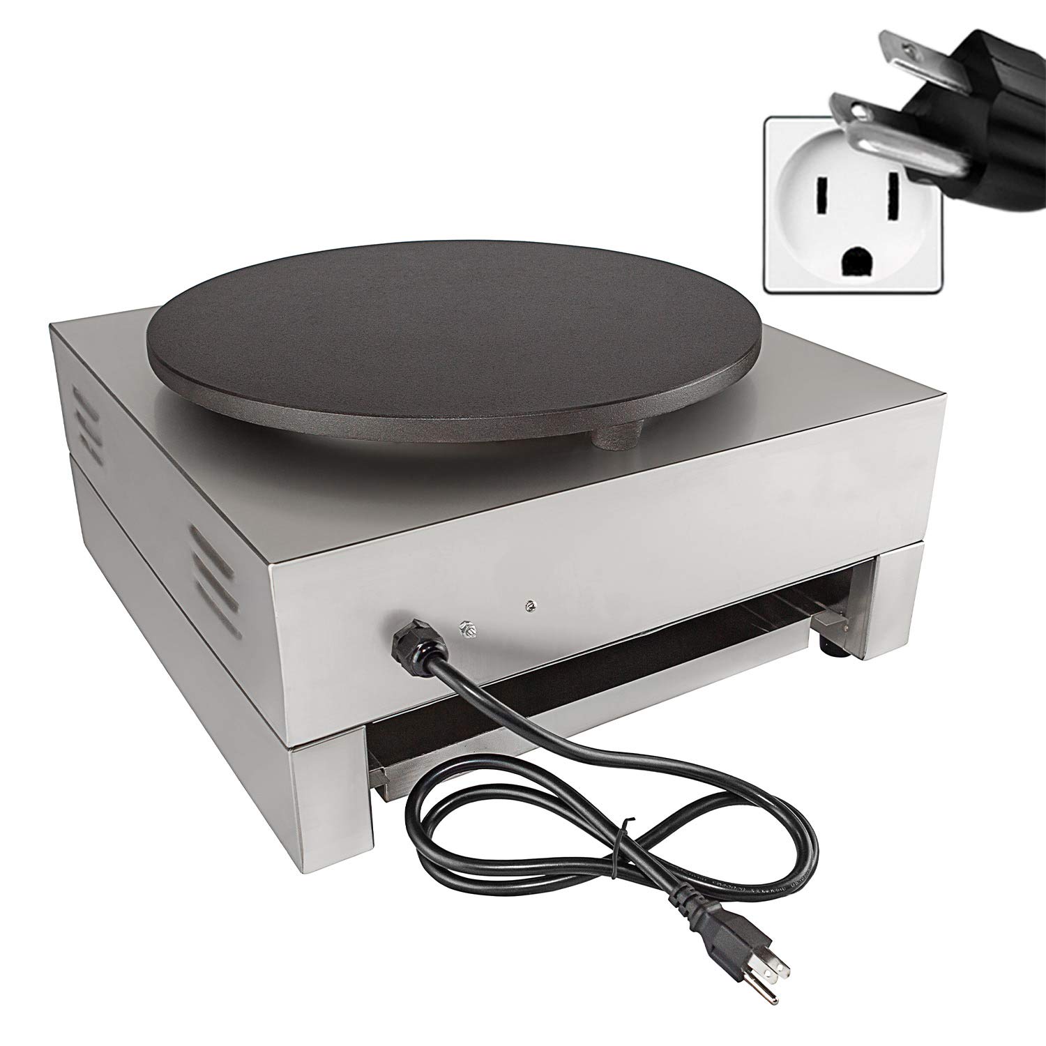 ALDKitchen Commercial Electric Crepe Maker & Pancake Maker - 16