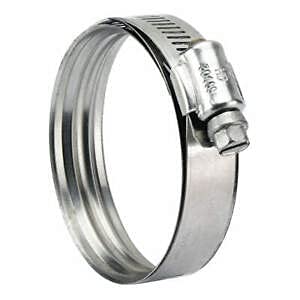 Stainless Steel Hose Clamps 1-1/4 to 1-3/4 Inch (10-Pack) - Heavy Duty SAE 20 for Automotive, Plumbing & Industrial Applications