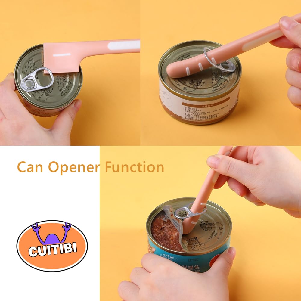 Upgraded Cat Food Spoon with Lid - 2 Sets for Wet Pet Food - Perfect for Mess-Free Feeding