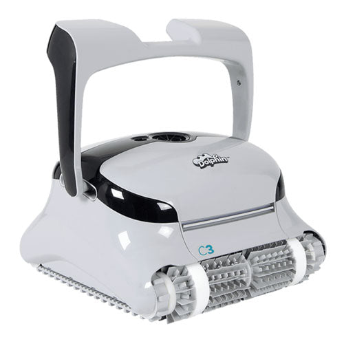 Dolphin C3 Automatic Robotic Pool Cleaner - Efficient & Quiet Swimming Pool Vacuum for In-Ground Pools - Perfect for Home, Vacation Rental & Commercial Use