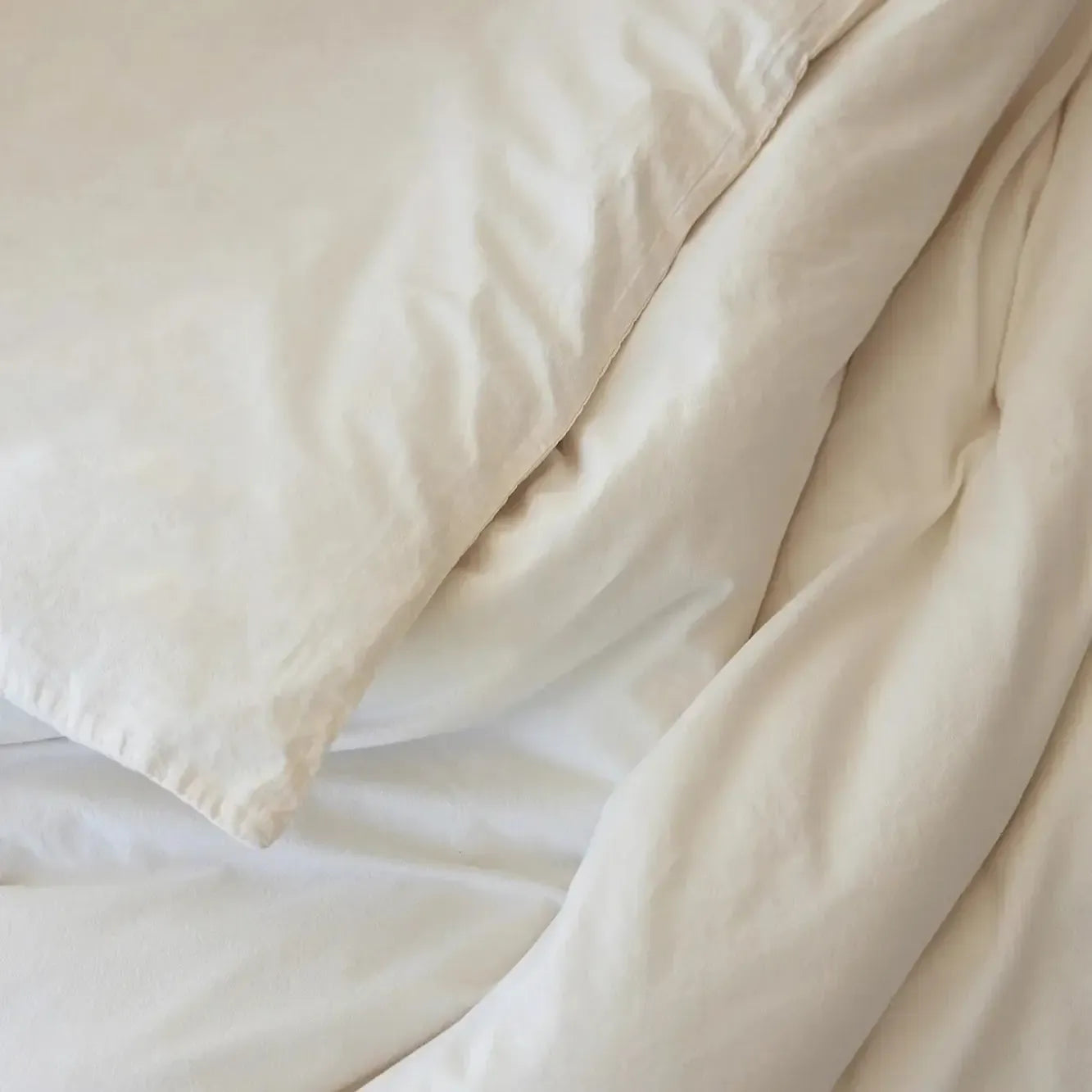 Tavira Washed Cotton Duvet Cover Set - Natural Soft Breathable Bedding for Cozy Comfort - Perfect for Master Bedroom, Guest Room & Vacation Homes