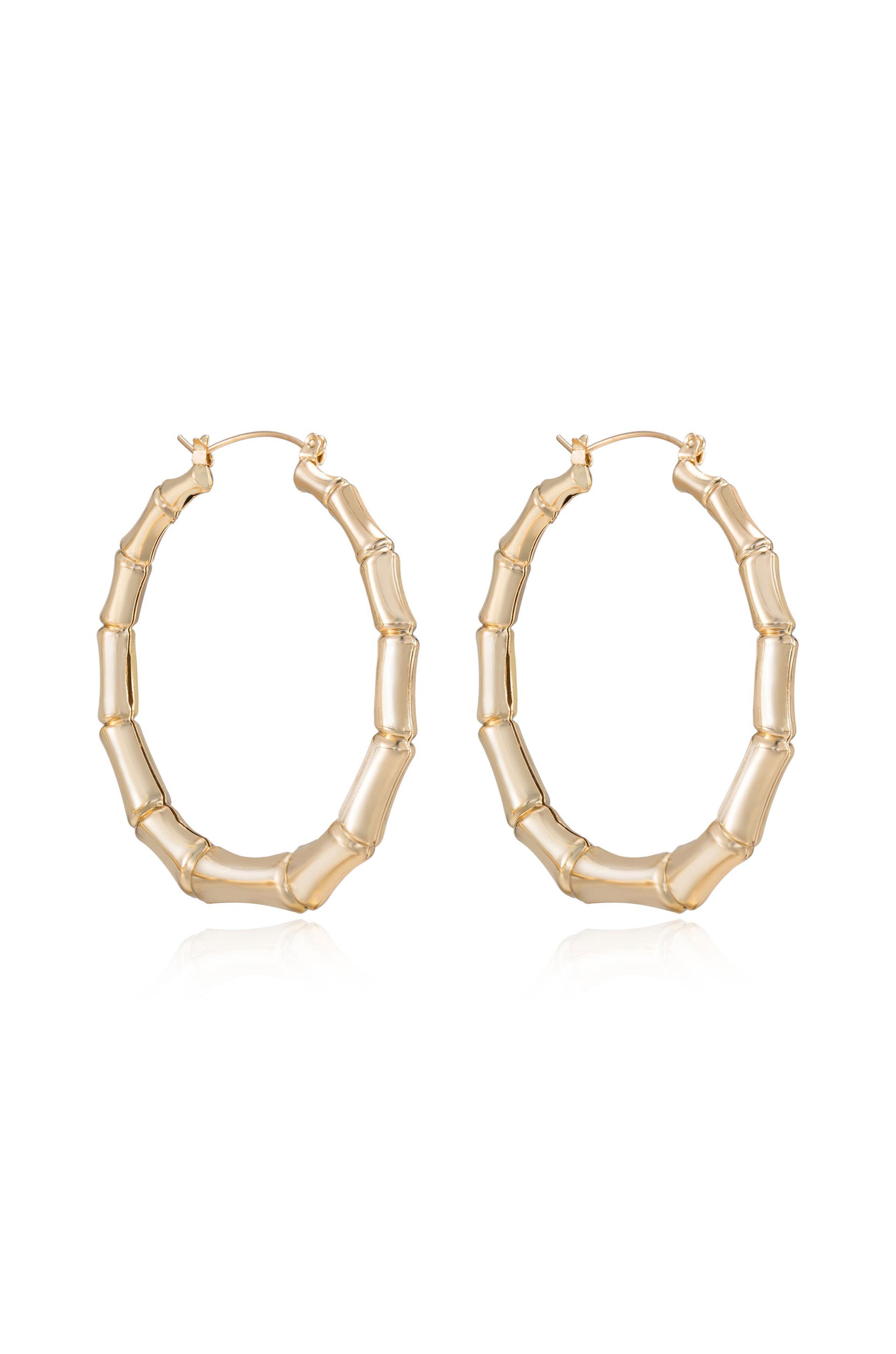 Stylish Bamboo Hoop Earrings for Women - Lightweight & Hypoallergenic Jewelry - Perfect for Everyday Wear, Boho Fashion & Gift Giving