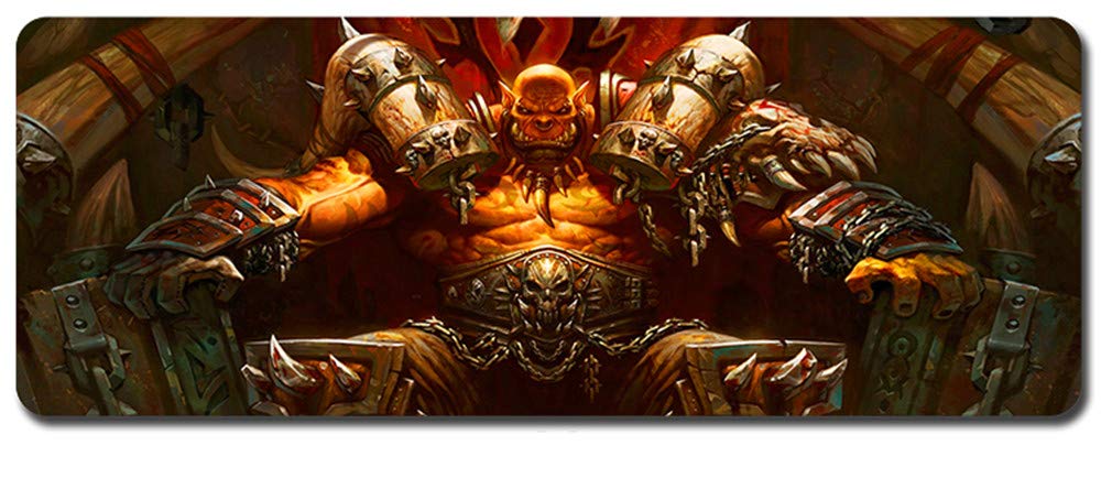 Professional Large Gaming Mouse Pad - Extended Non-Slip Rubber Desk Mat for World of Warcraft (31.5x11.8in) - Perfect for PC Gaming, Office Work & Home Computer Setup