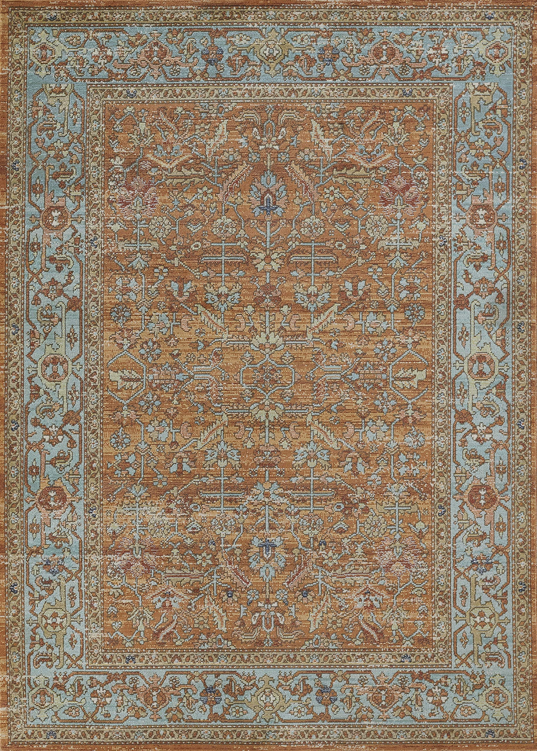 Nolita Rugs Sines Orange Area Rug 6'7