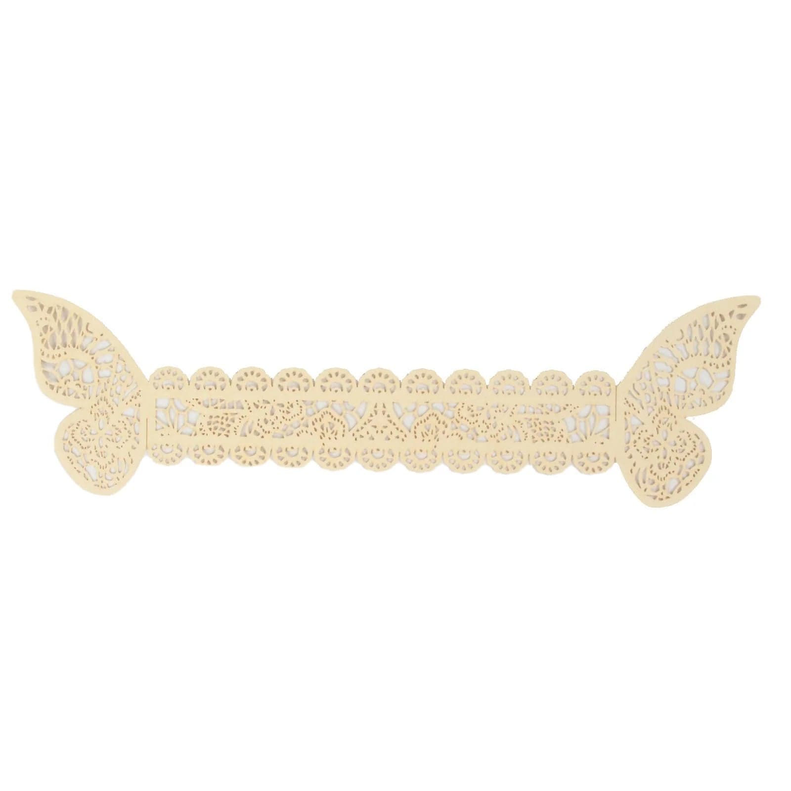 12 Pack Laser Cut 3D Butterfly Napkin Rings for Wedding, Party & Table Decor - Elegant DIY Paper Craft for Dinnerware & Home Decoration