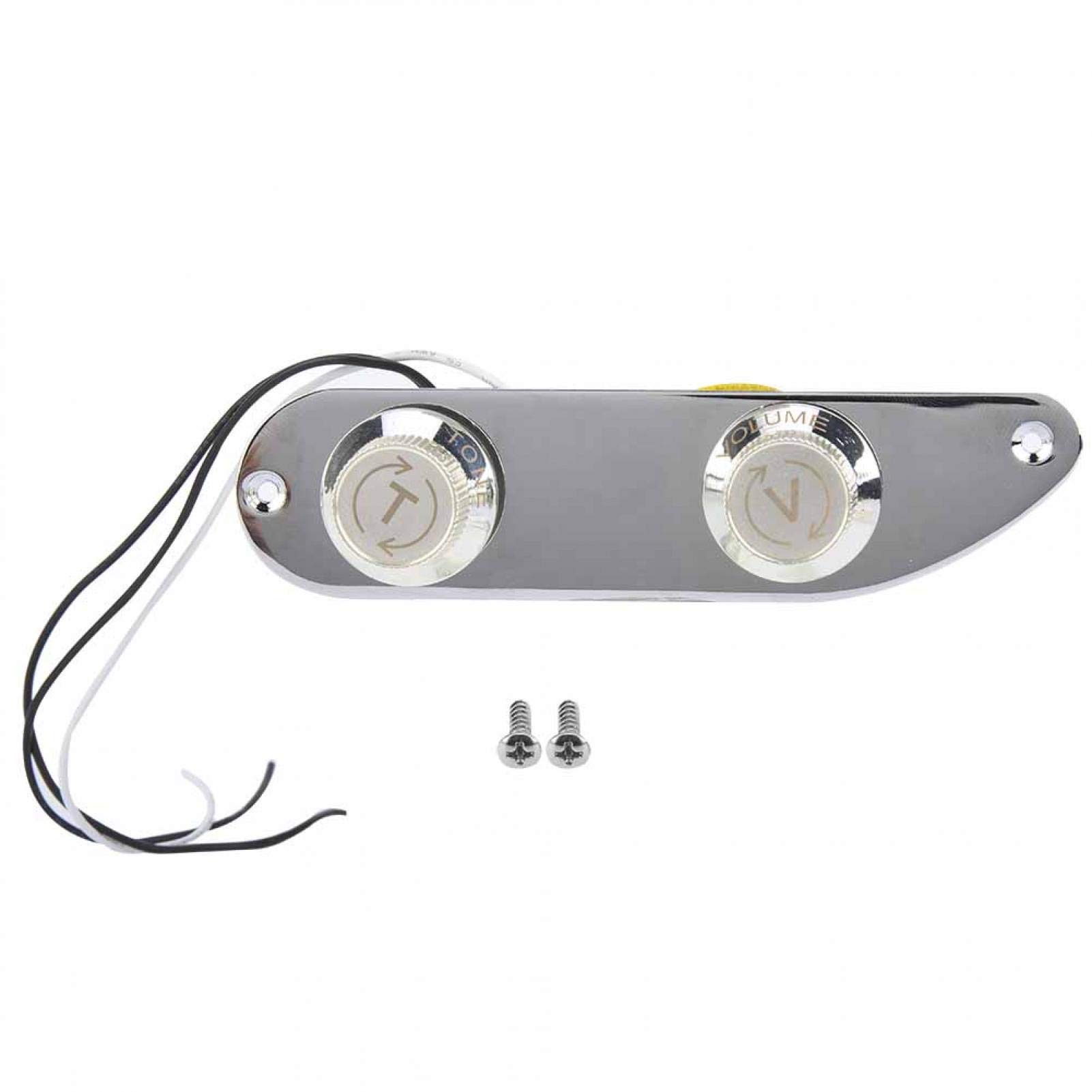Fender 51 P Bass Control Plate Replacement - Genuine Style Guitar Parts & Accessories for Easy Wiring Installation | Perfect for DIY Bass Guitar Repair, Upgrades & Maintenance