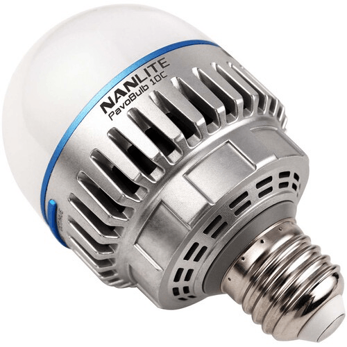 Nanlite PavoBulb 10C Bi-Color RGBWW LED Light Bulb - Dimmable Smart Bulb for Home, Studio & Photography Lighting - Perfect for Bedroom, Living Room & Video Production
