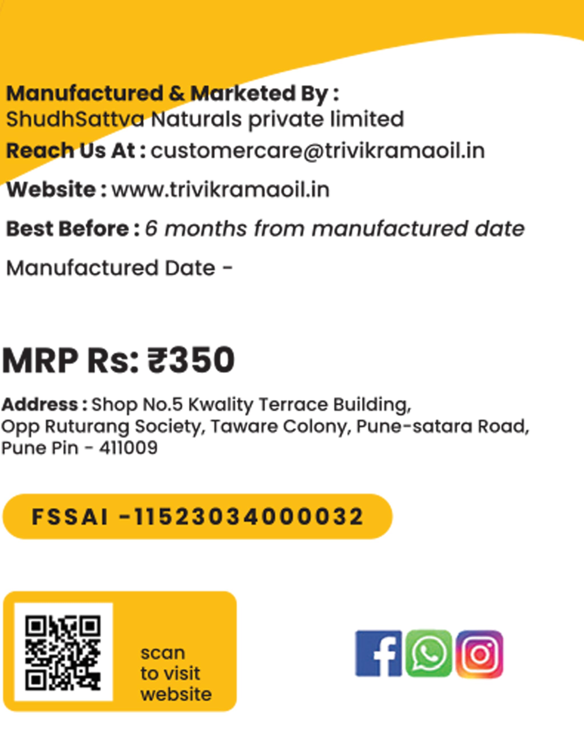 Trivikrama Pure Almond Oil for Hair and Skin – Damage Protection, Non-Sticky Formula for Soft & Shiny Hair | Enriched with Almonds, Keratin Protein & Soya Protein | 50ml | Perfect for Daily Hair Care, Scalp Massage & Skin Moisturizing