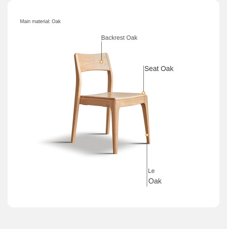 Solid Oak & Ash Wood Stacking Dining Chairs - Heavy Duty & Space-Saving for Restaurants, Events & Home Use