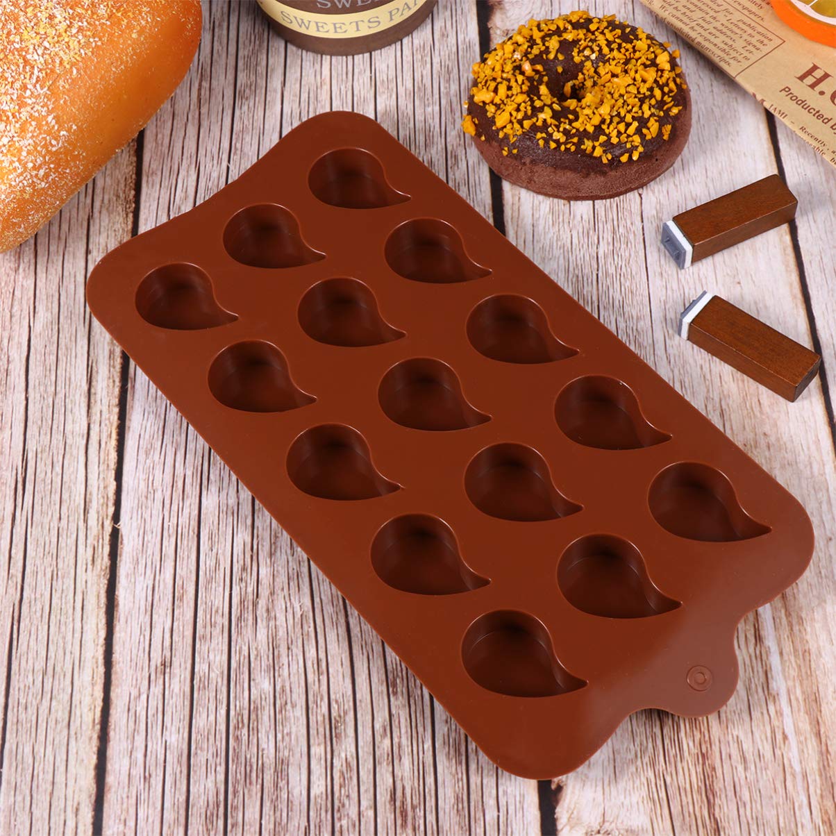 Cabilock 2-Piece Silicone Clay & Candy Mold Set - Chocolate, Gummy, Soap, Crayon Molds - Reusable Baking Ice Cube Tray for DIY Candies, Jelly, Polymer Clay - Perfect for Festivals, Home Baking & Kids Crafts