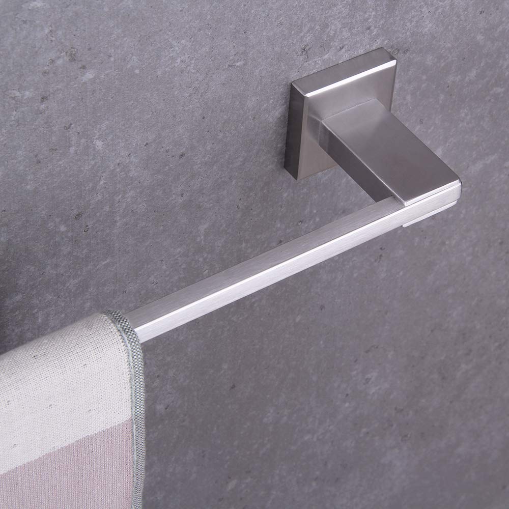 BEIGEEWY 36-Inch SUS 304 Stainless Steel Towel Bar - Modern Brushed Finish Wall Mounted Bathroom Towel Holder for Spa, Hotel & Home Decor
