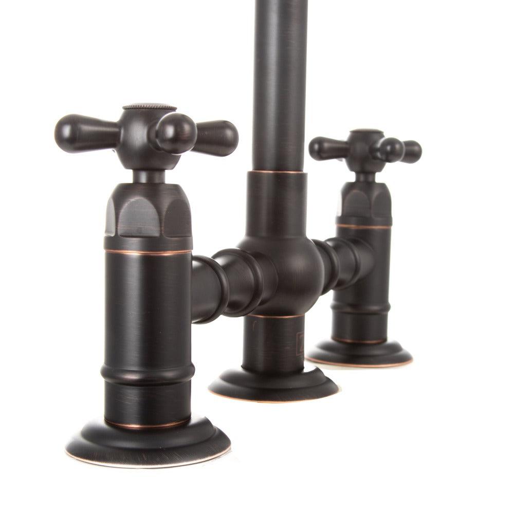 ZLINE Mona Kitchen Faucet with Side Sprayer in Oil Rubbed Bronze - High Arc Pull-Down Sprayer for Modern Farmhouse & Commercial Kitchens (MNA KF ORB)