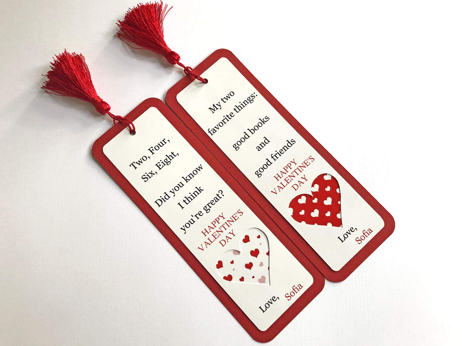 Romantic Valentine's Day Bookmark Set - Heart-Shaped Reading Accessories for Couples, Book Lovers & Gift Ideas - Perfect for Date Night, Anniversary & Romantic Gifts