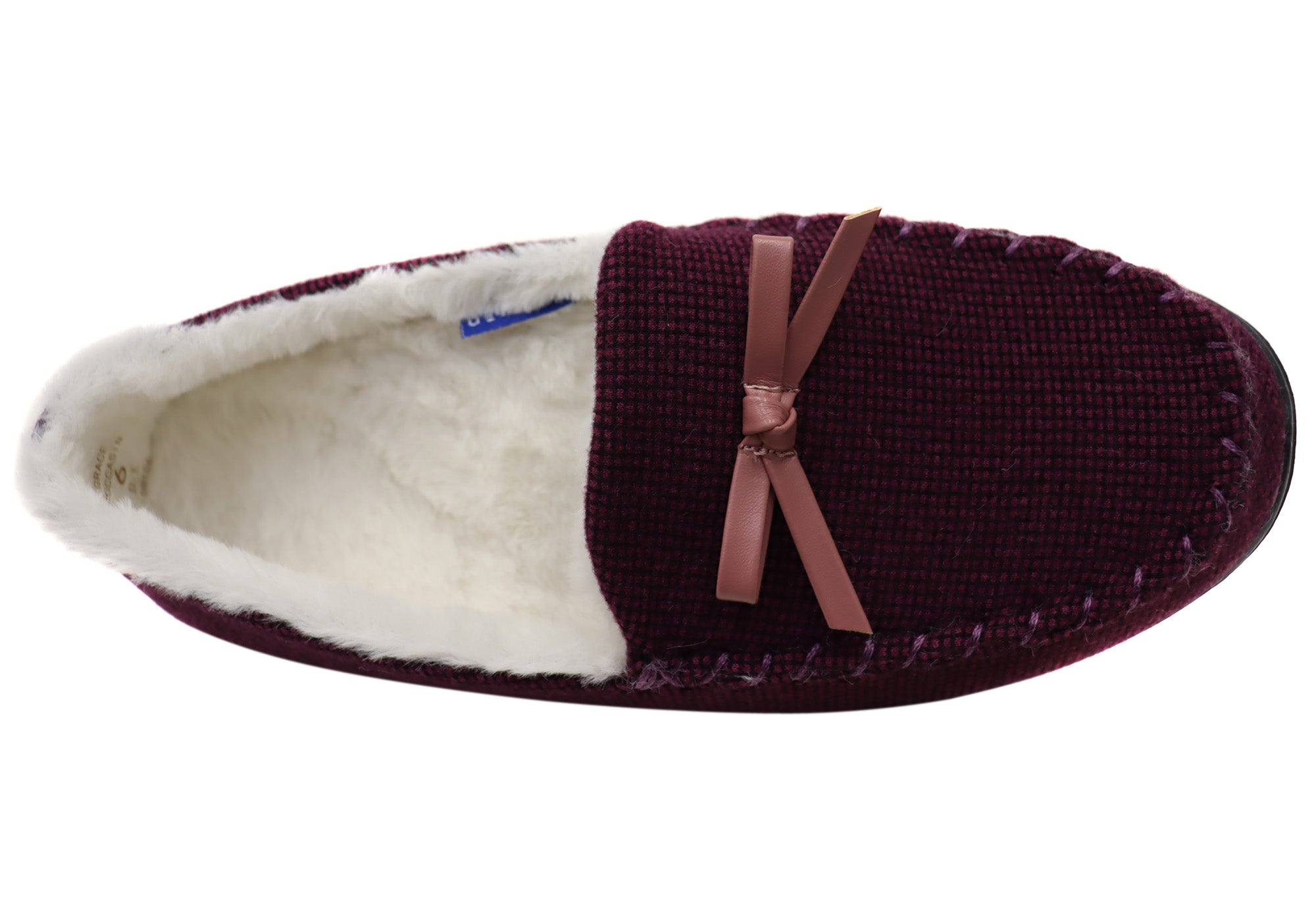 Homyped Grace Moccasin Women's Comfortable Supportive Wide Width Slippers - Cozy House Shoes for Relaxing at Home, Lounging & Indoor Wear