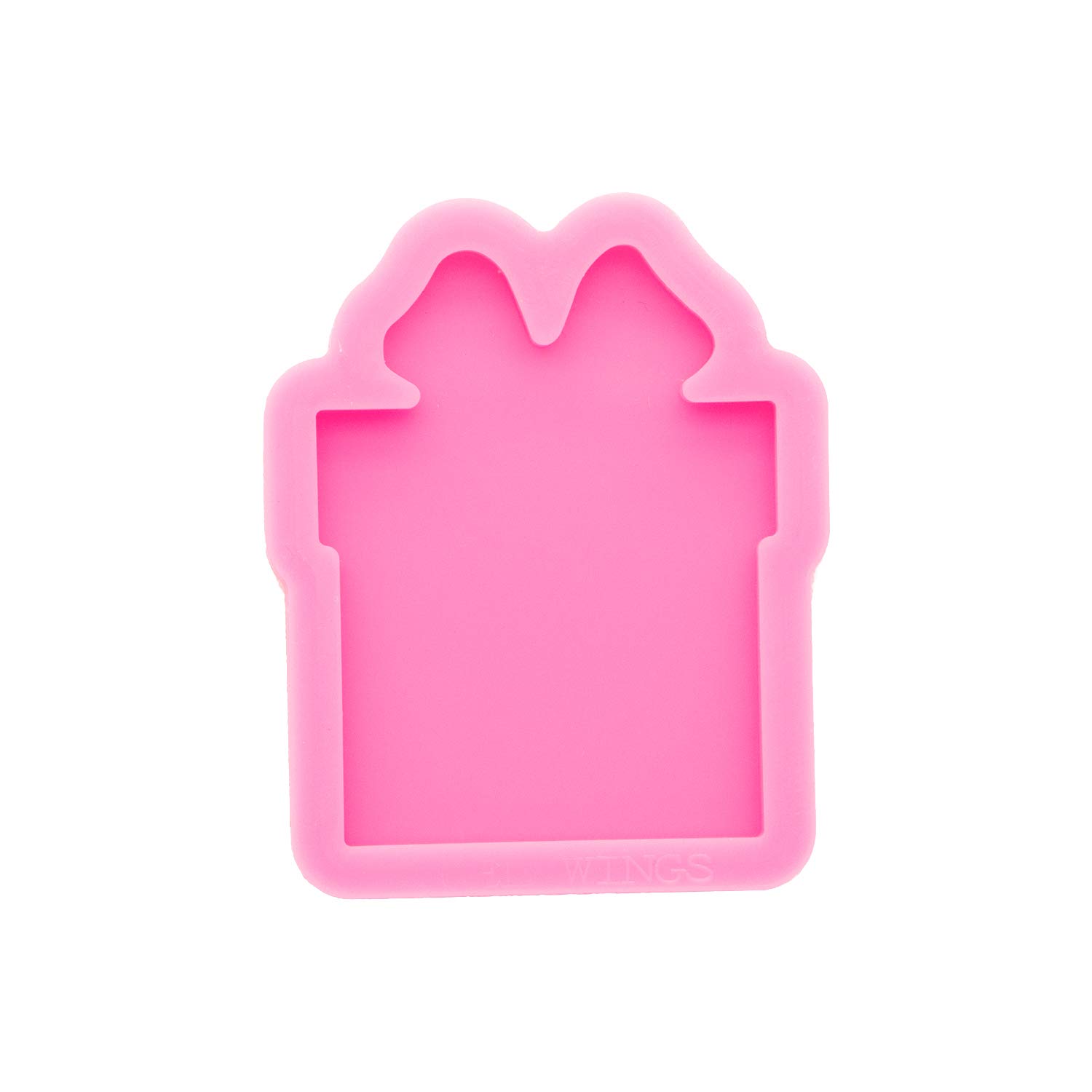 Premium Glossy Christmas Box Style Silicone Molds for Badge Reels - Epoxy Resin Craft Molds for DIY Jewelry Making - Perfect for Holiday Gifts & Handmade Accessories