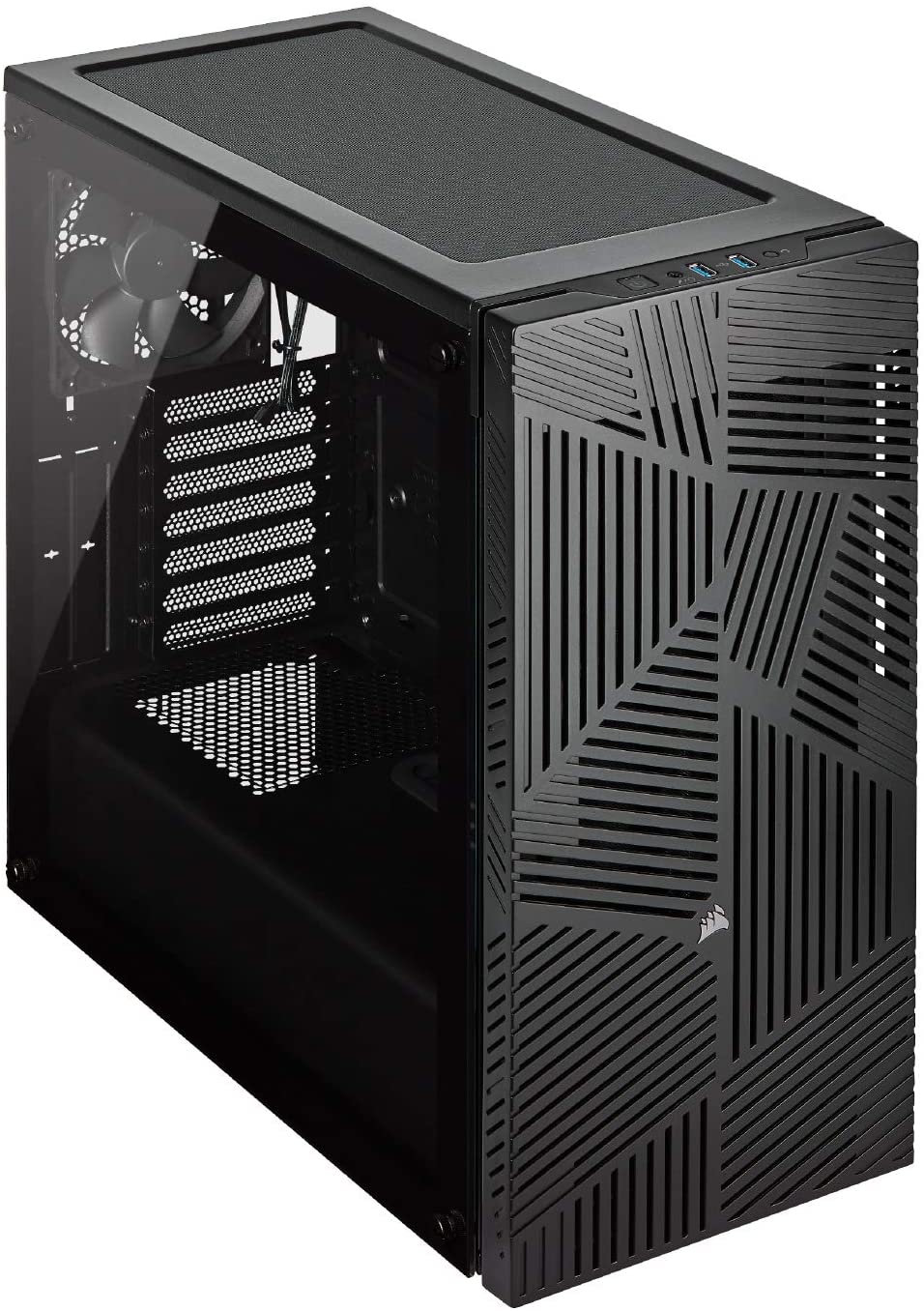 Carbide Series 275R Airflow Mid Tower ATX Gaming PC Case - Black Tempered Glass Side Panel | High Airflow Design for Optimal Cooling | Perfect for Gaming Rigs & Workstations