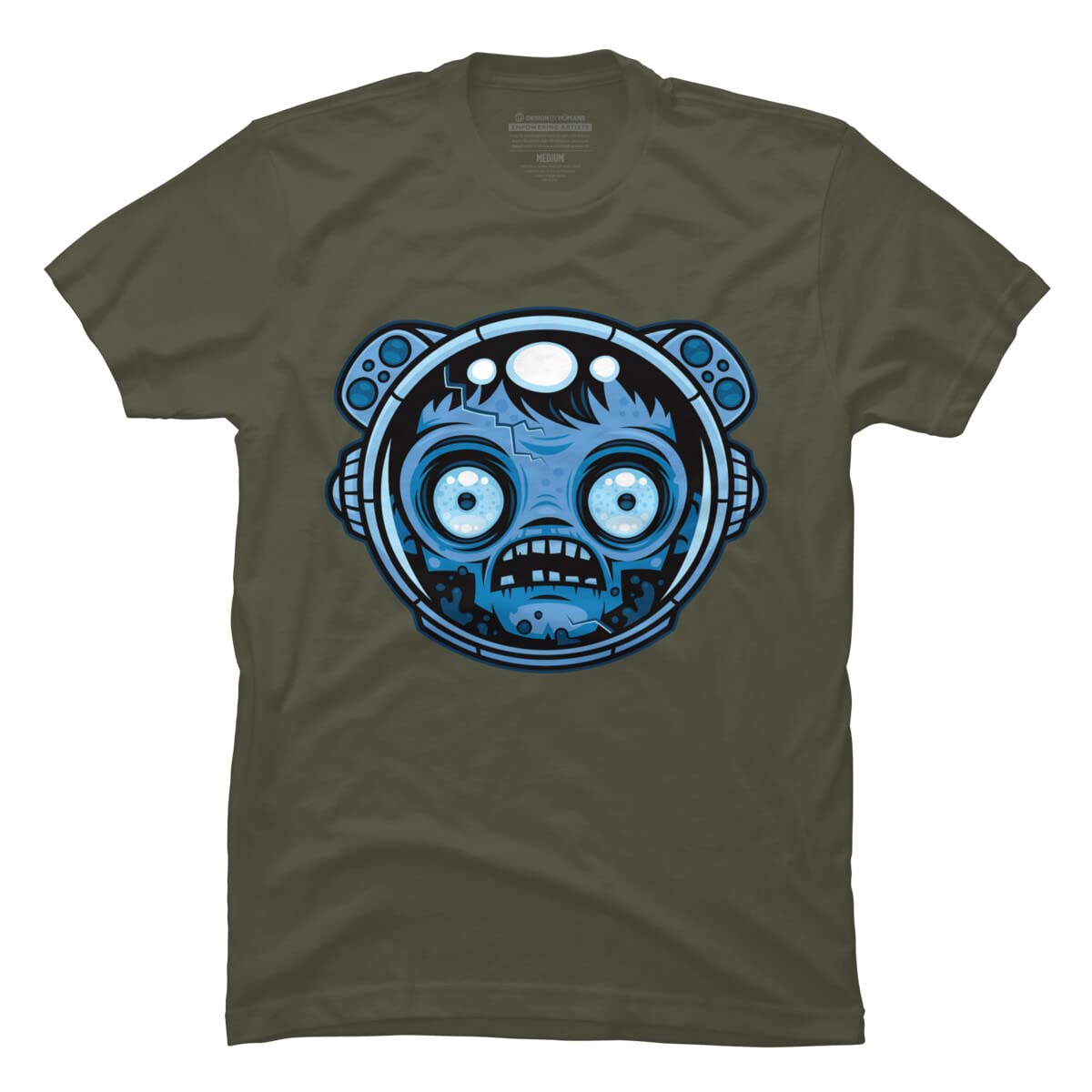 Zombie Astronaut Graphic T-Shirt for Men | Cool Space & Sci-Fi Design by Fizzgig | Perfect for Halloween, Cosplay & Casual Wear