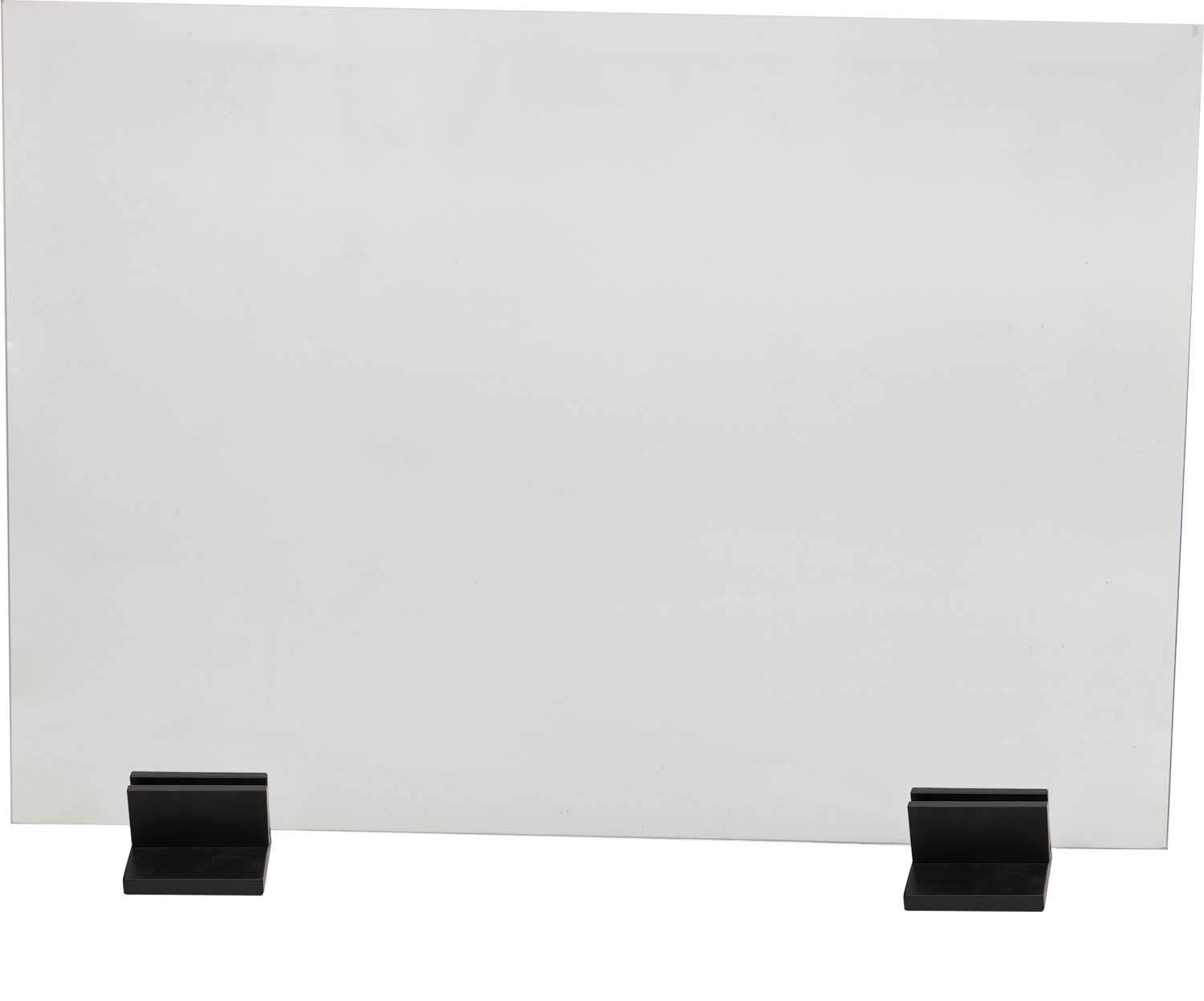 Dagan Pair of Glass Screen Bases (DG-AH-GS-BLK) - Black Stands for Monitor, TV, or Digital Signage - Perfect for Office, Home, or Retail Display