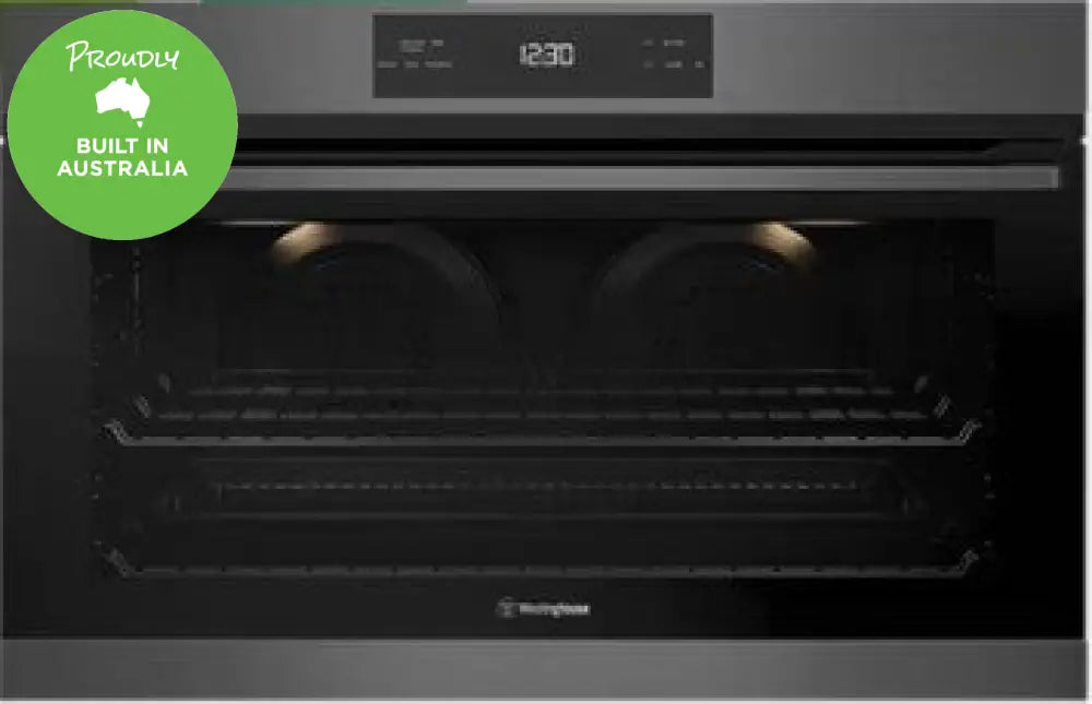 Westinghouse WVE915DSCA 90cm Built-in Multifunction Convection Oven - Dark Stainless Steel for Modern Kitchens | Baking, Roasting & Grilling | Perfect for Home Chefs & Entertaining