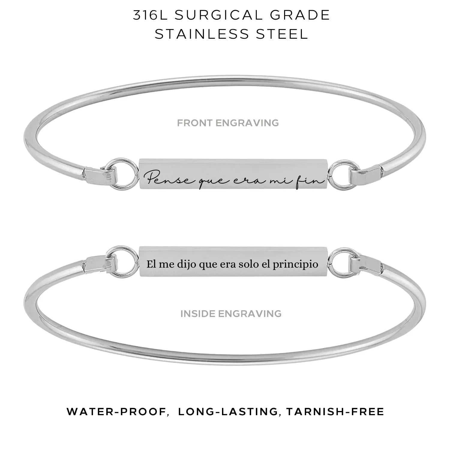 Elegant 'My Story' Bangle Bracelet for Women - Personalized Jewelry Gift - $35.00 | Perfect for Anniversaries, Birthdays & Special Occasions