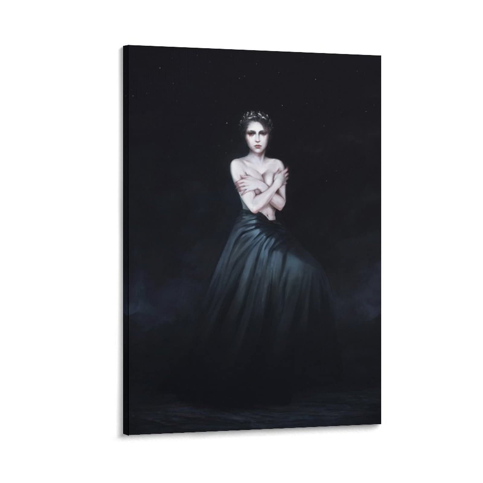 Horror & Gothic Art Posters - Beauty and Snake Illustration Wall Art for Bedroom, Living Room Decor | Aesthetic Abstract Prints, Wallpaper & Wall Decor for Home & Office