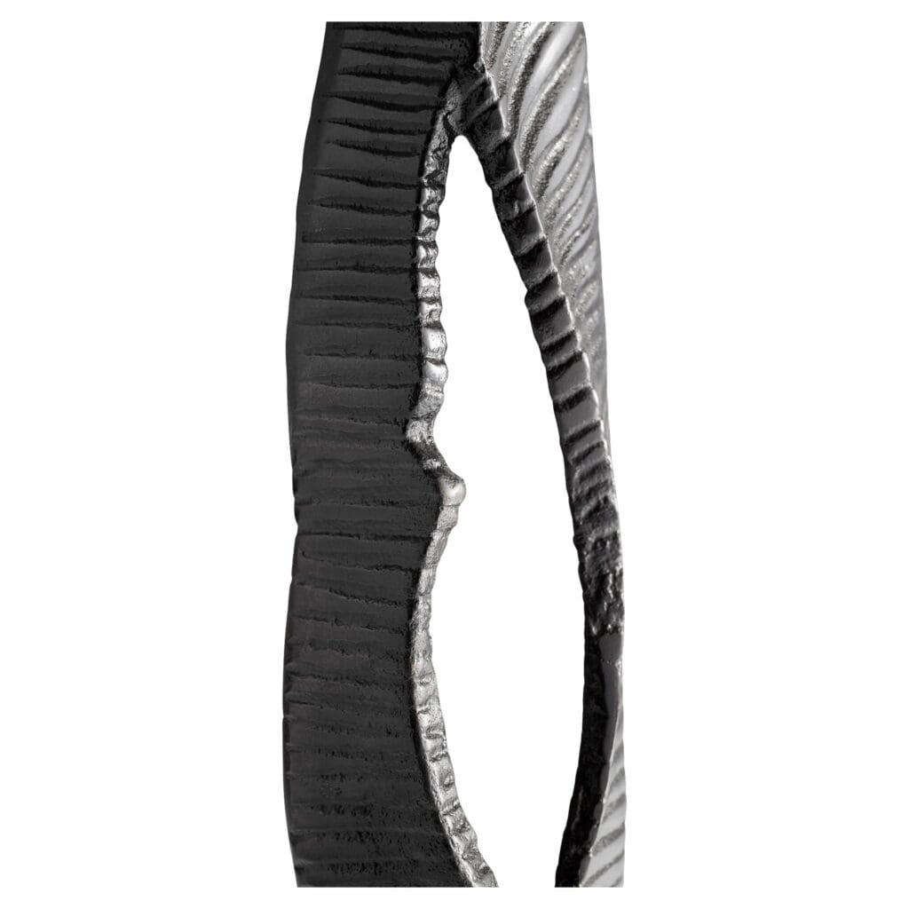 Cyan Design 11182 Zara Tower Sculpture - Silver & Black Modern Home Decor for Living Room, Office & Shelf Display