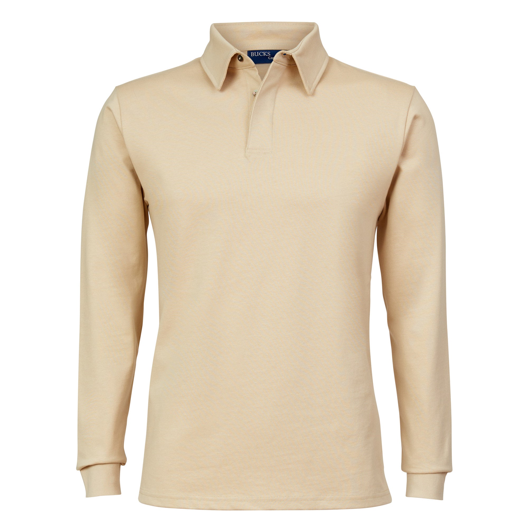Bucks Casual Doug Rugby Shirt in Beige - Comfortable Men's Rugby Top for Casual Wear, Sports & Outdoor Activities