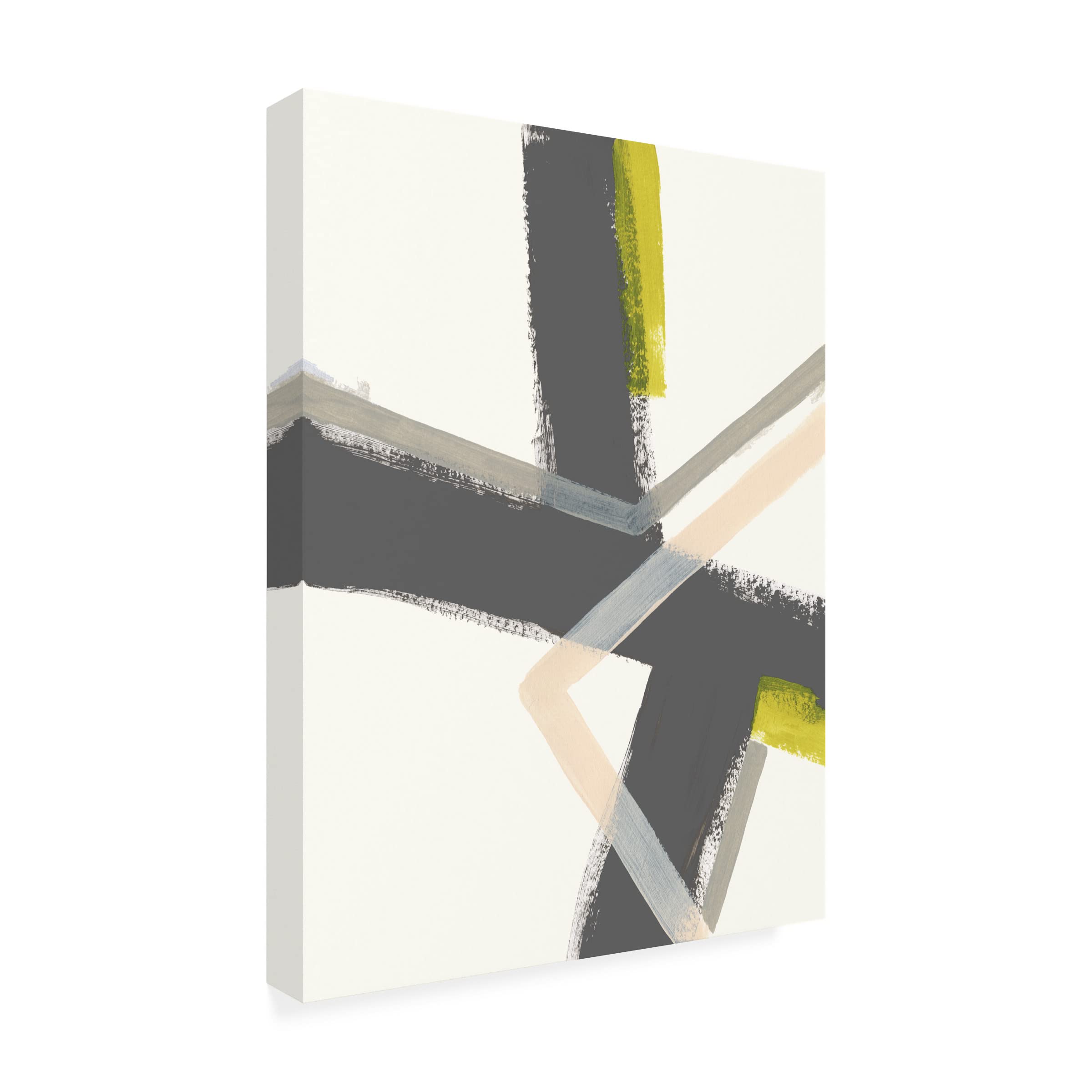 Linear Pulse IV Abstract Canvas Wall Art by June Erica Vess - Modern Home & Office Decor for Living Room, Bedroom or Workspace