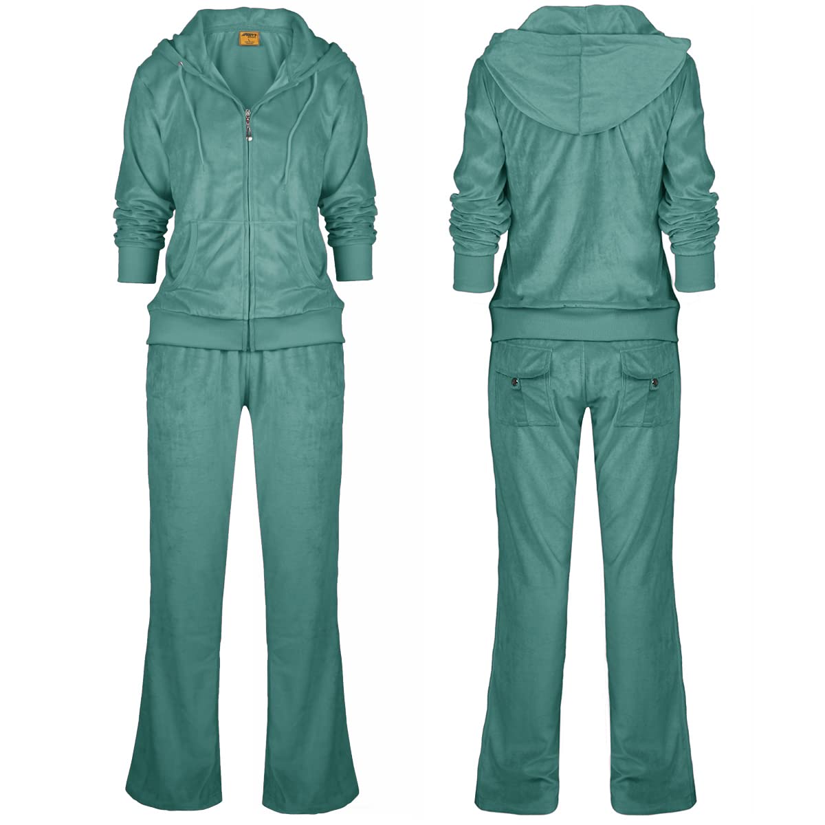 Yasumond Women's Velour Tracksuit Set - 2 Piece Soft Jogging Outfit with Comfortable Joggers & Sweatshirt | Perfect for Gym, Lounge Wear & Casual Sports Activities