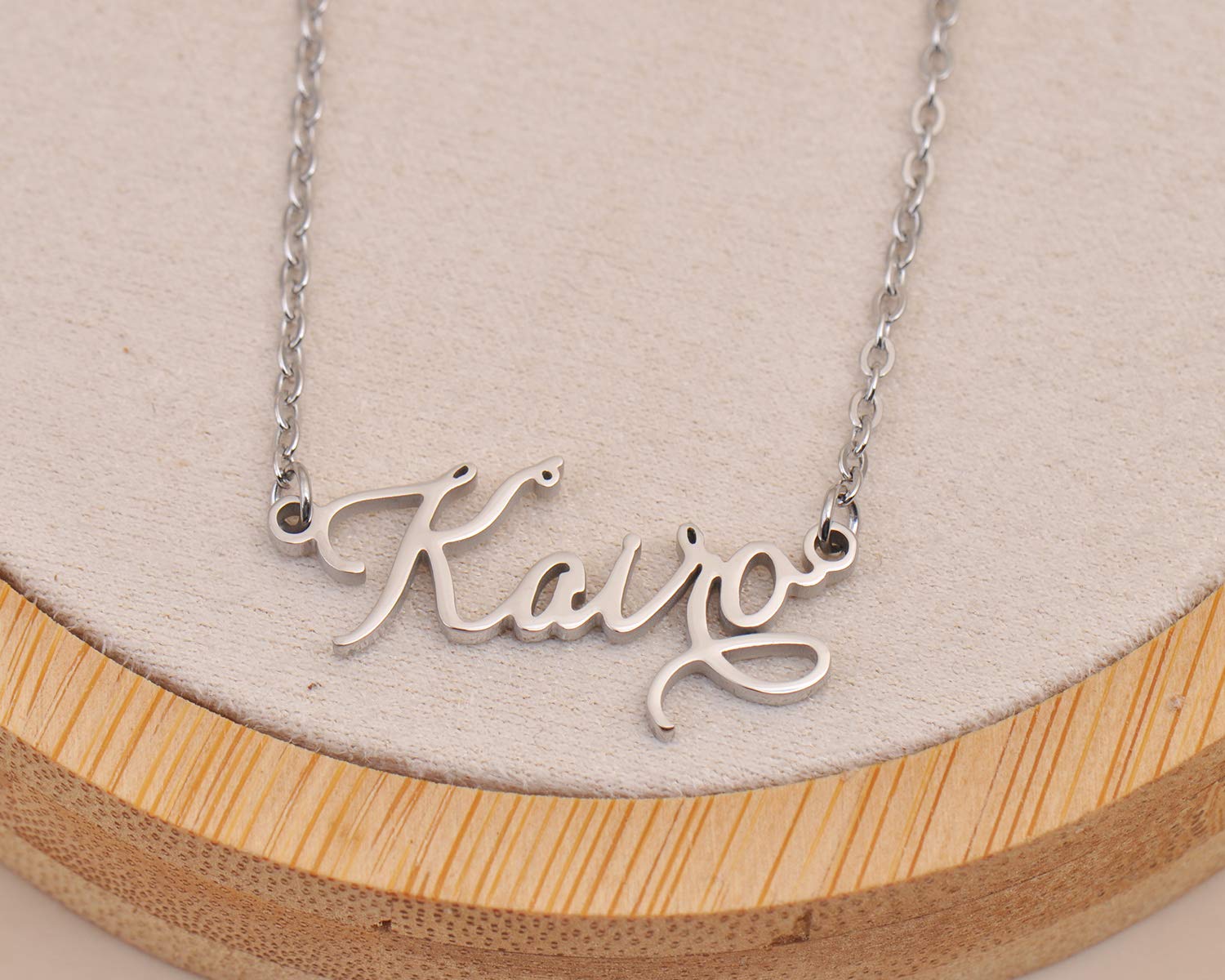 Custom Personalized Macee Name Necklace - 18K Gold Plated Name Plate Jewelry for Women, Birthday Gift, Anniversary Present - Perfect for Daily Wear & Special Occasions