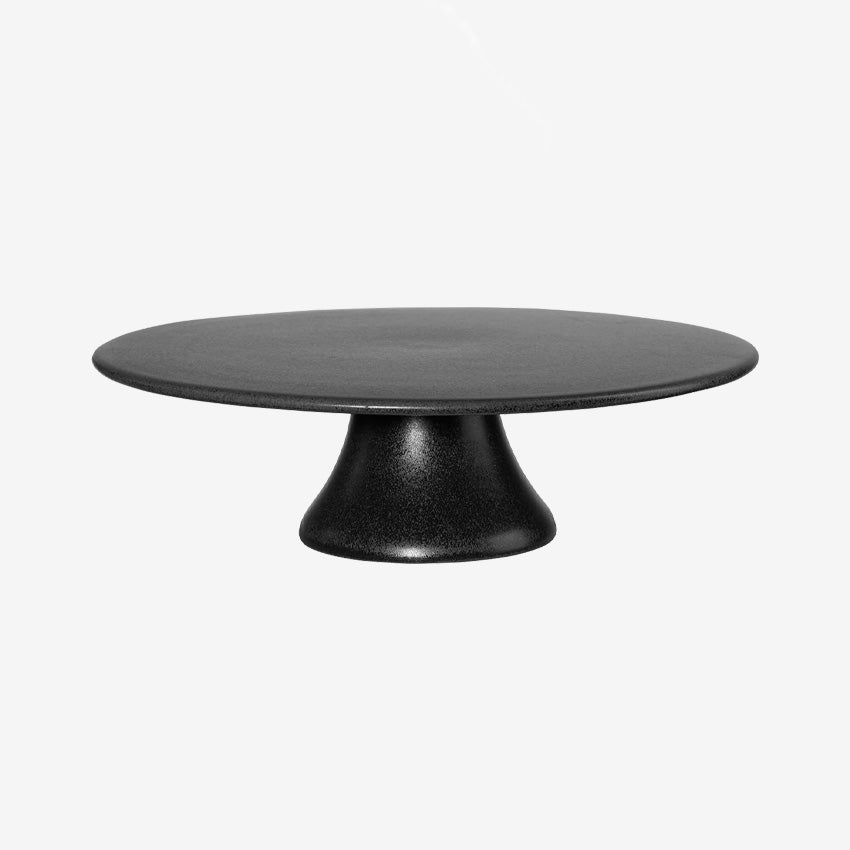 ASA Germany 12-Inch Grande Nero Cake Stand - Elegant Black Serving Platter for Weddings, Birthdays & Dessert Displays