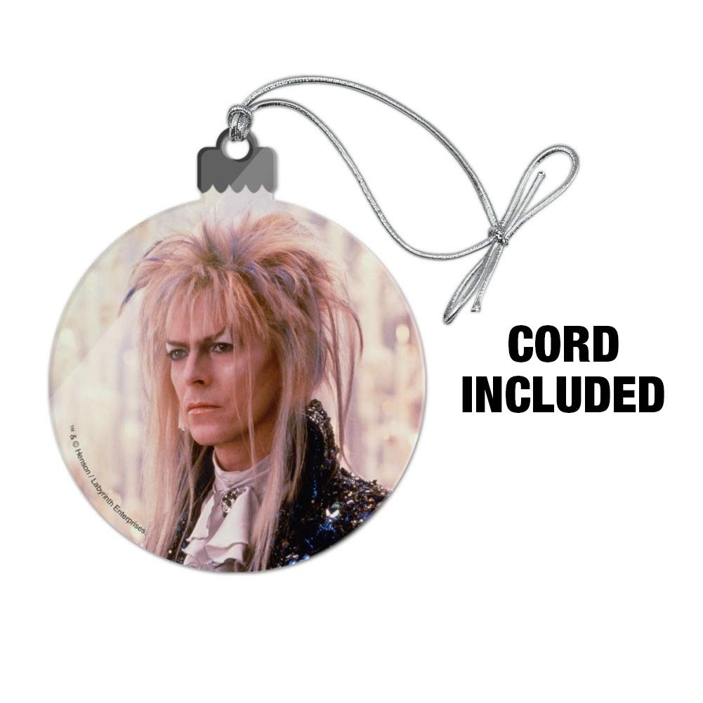 David Bowie as Jareth from Labyrinth Acrylic Christmas Tree Ornament - Unique Holiday Decor for Bowie Fans, Goblins Movie Lovers & Fantasy Themed Parties