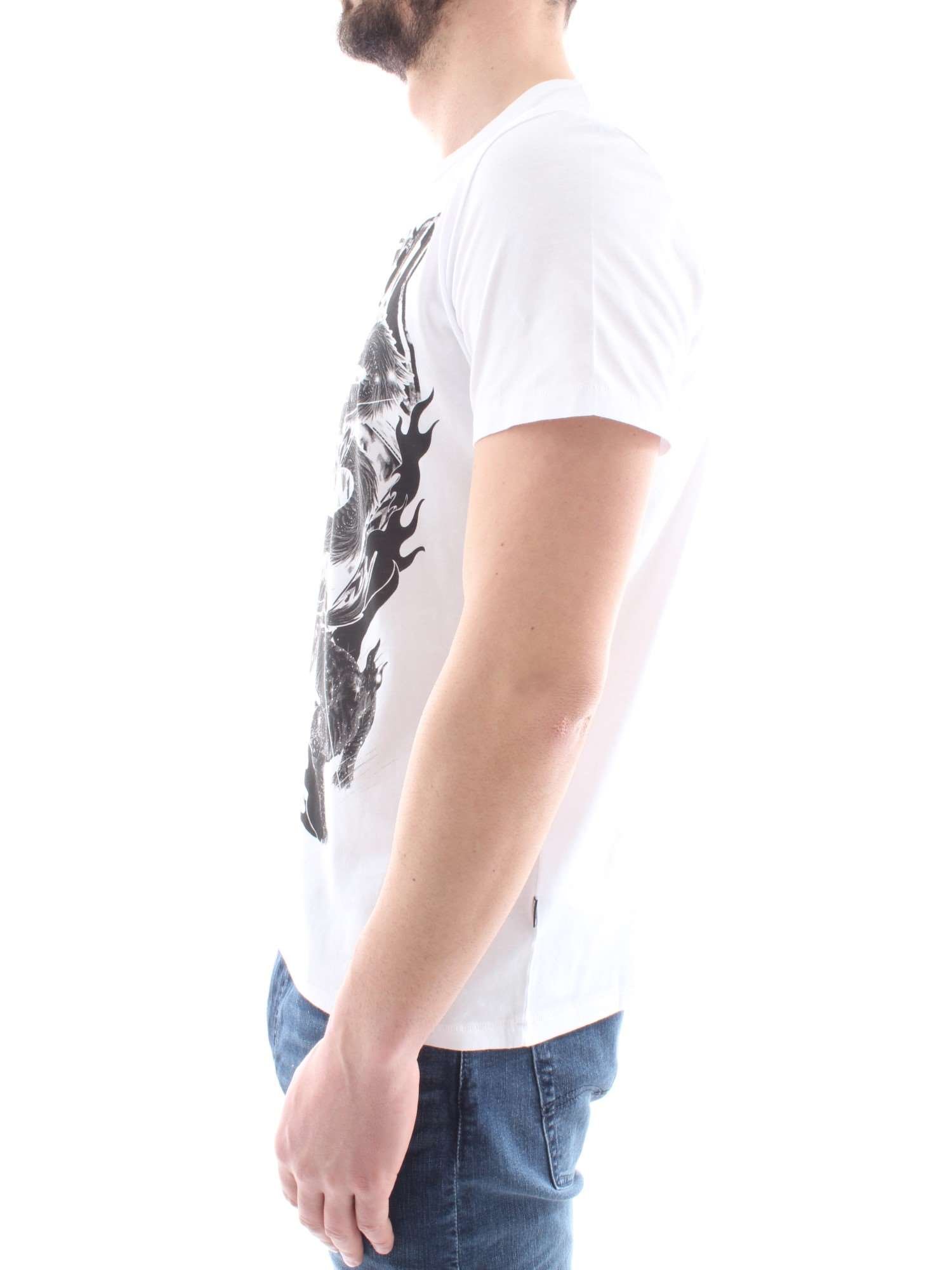Just Cavalli Men's Graphic T-Shirt - Stylish Casual Cotton Tee for Everyday Wear | Perfect for Streetwear, Parties & Weekend Outfits