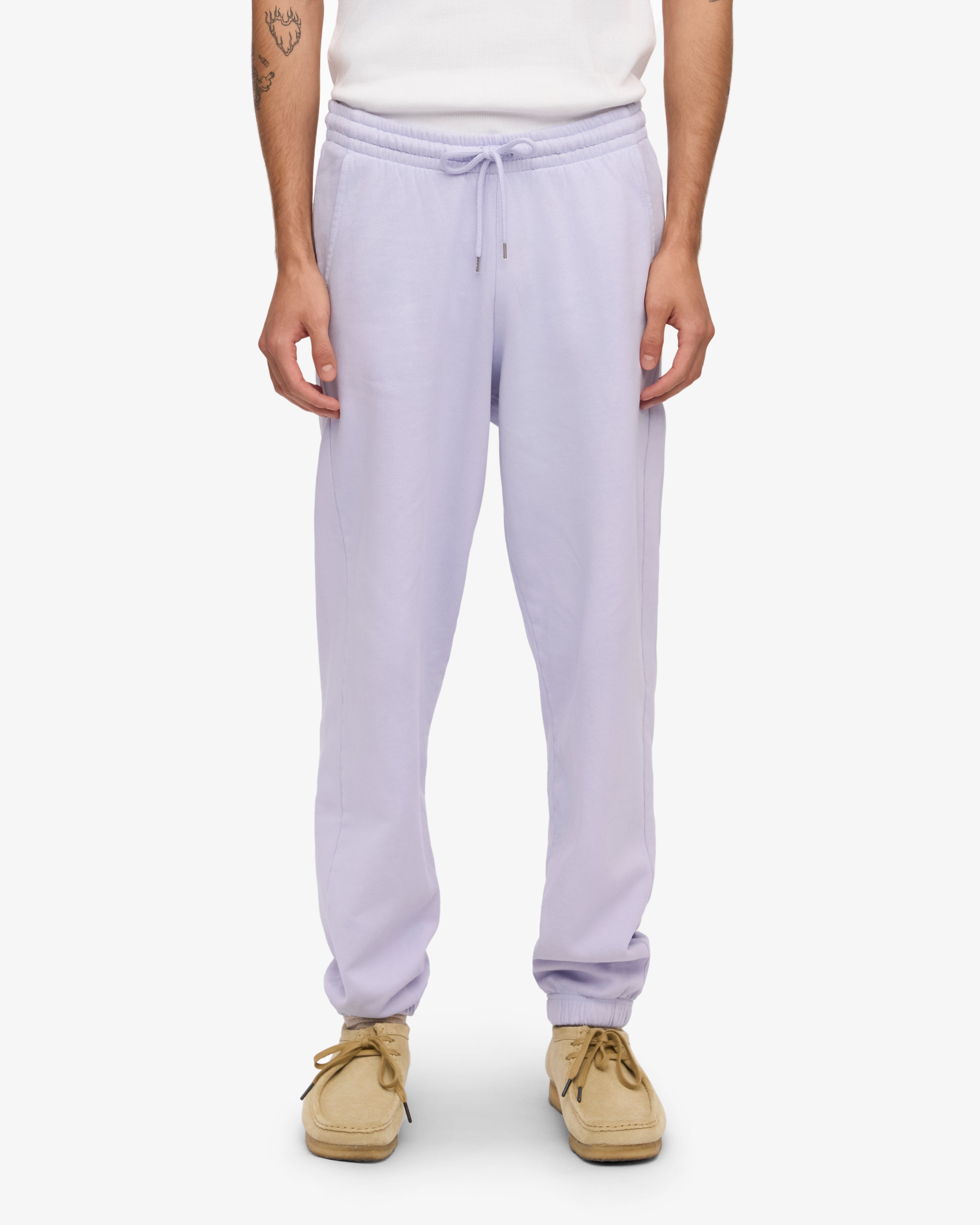 Organic Cotton Sweatpants for Women - Soft Lavender Lounge Pants | Comfortable Casual Wear for Yoga, Home & Relaxation