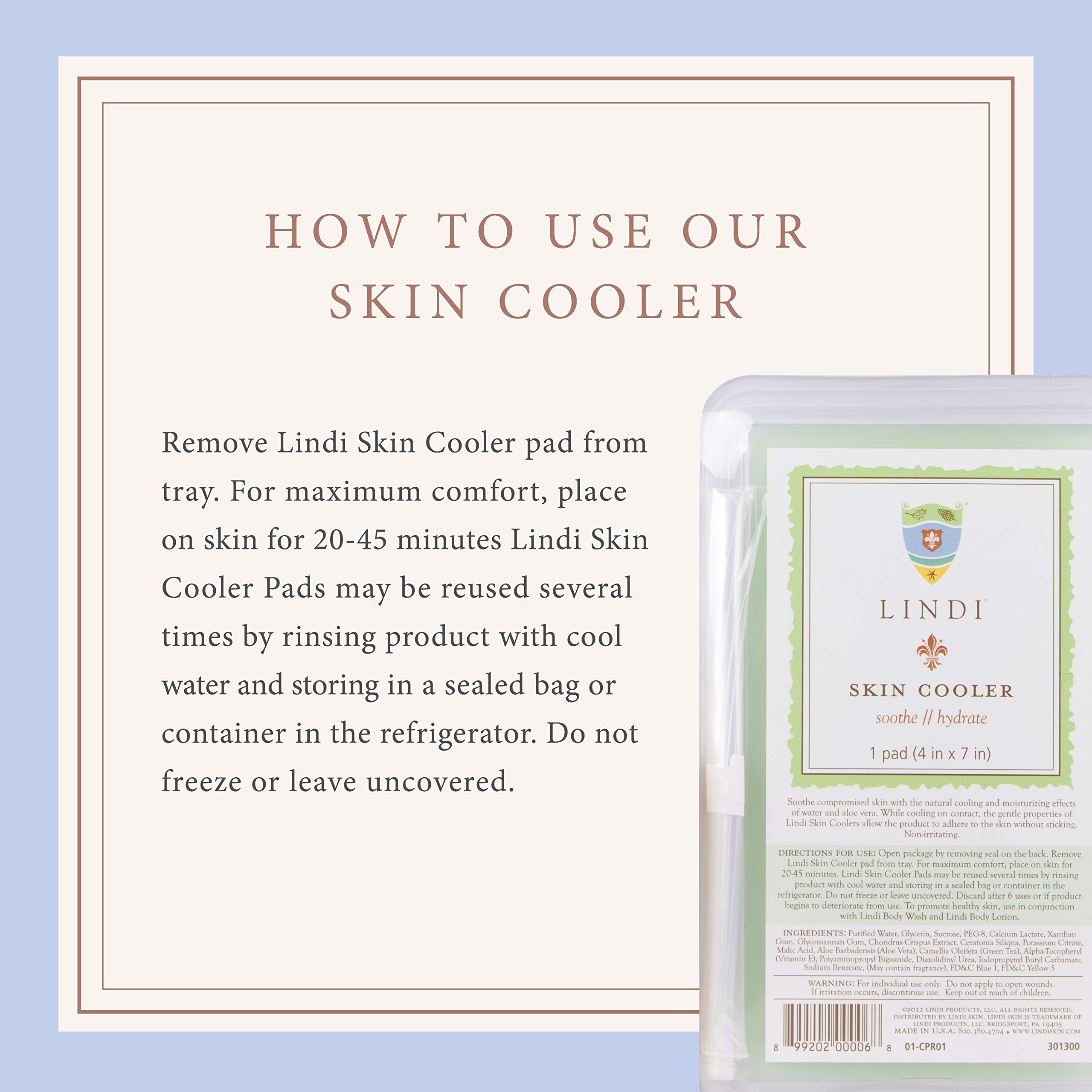 LINDI SKIN Soothing Body Treatment Trio - Dermatologist-Tested Body Wash, Lotion & Cooling Pads for Radiation Burn Relief | Allergy-Friendly Skincare Set for Sensitive Skin | Perfect for Post-Treatment Care & Daily Moisturizing