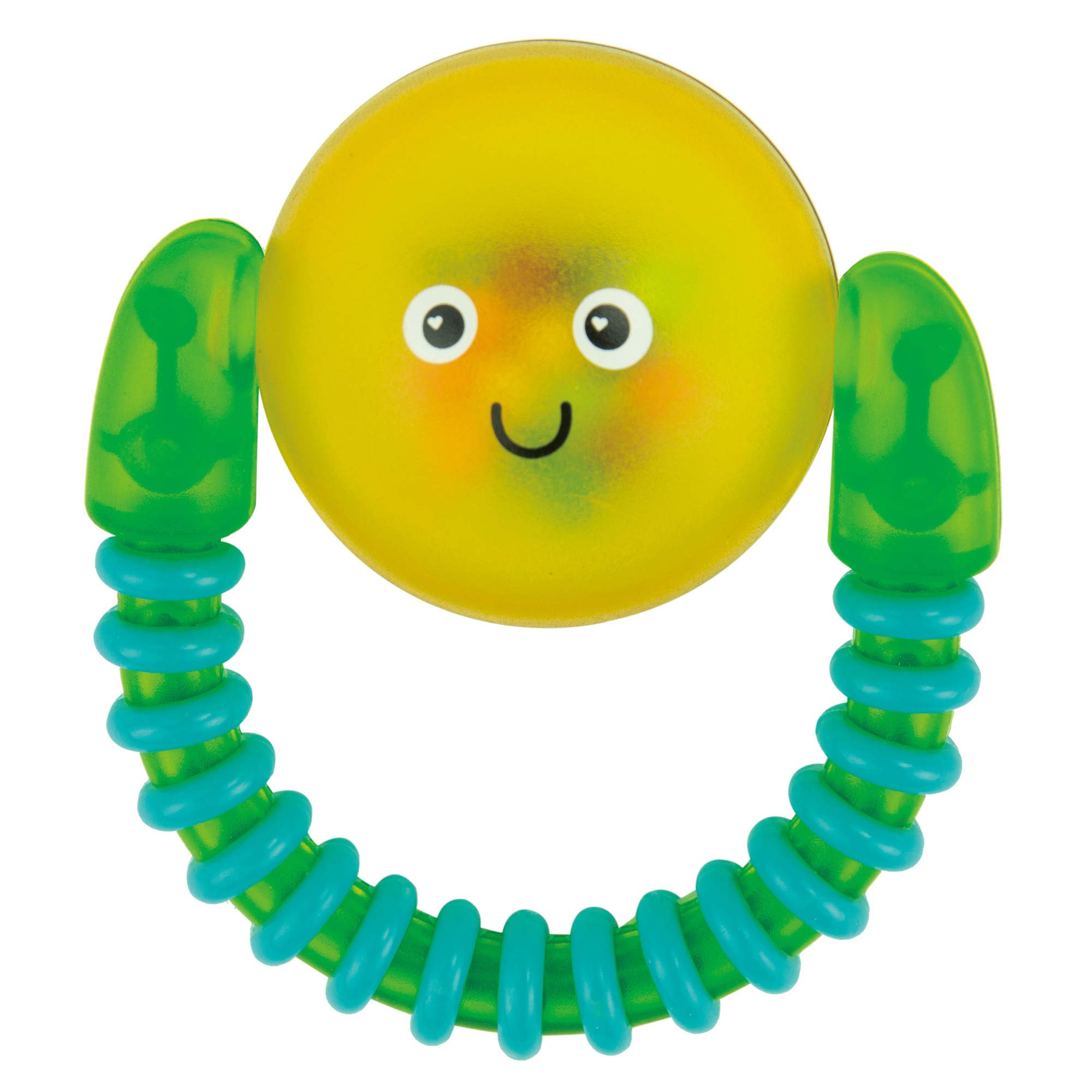Lamaze Spin and Smile Rattle - Interactive Baby Toy for Sensory Development & Early Learning - Perfect for Tummy Time, Teething & Playtime Fun