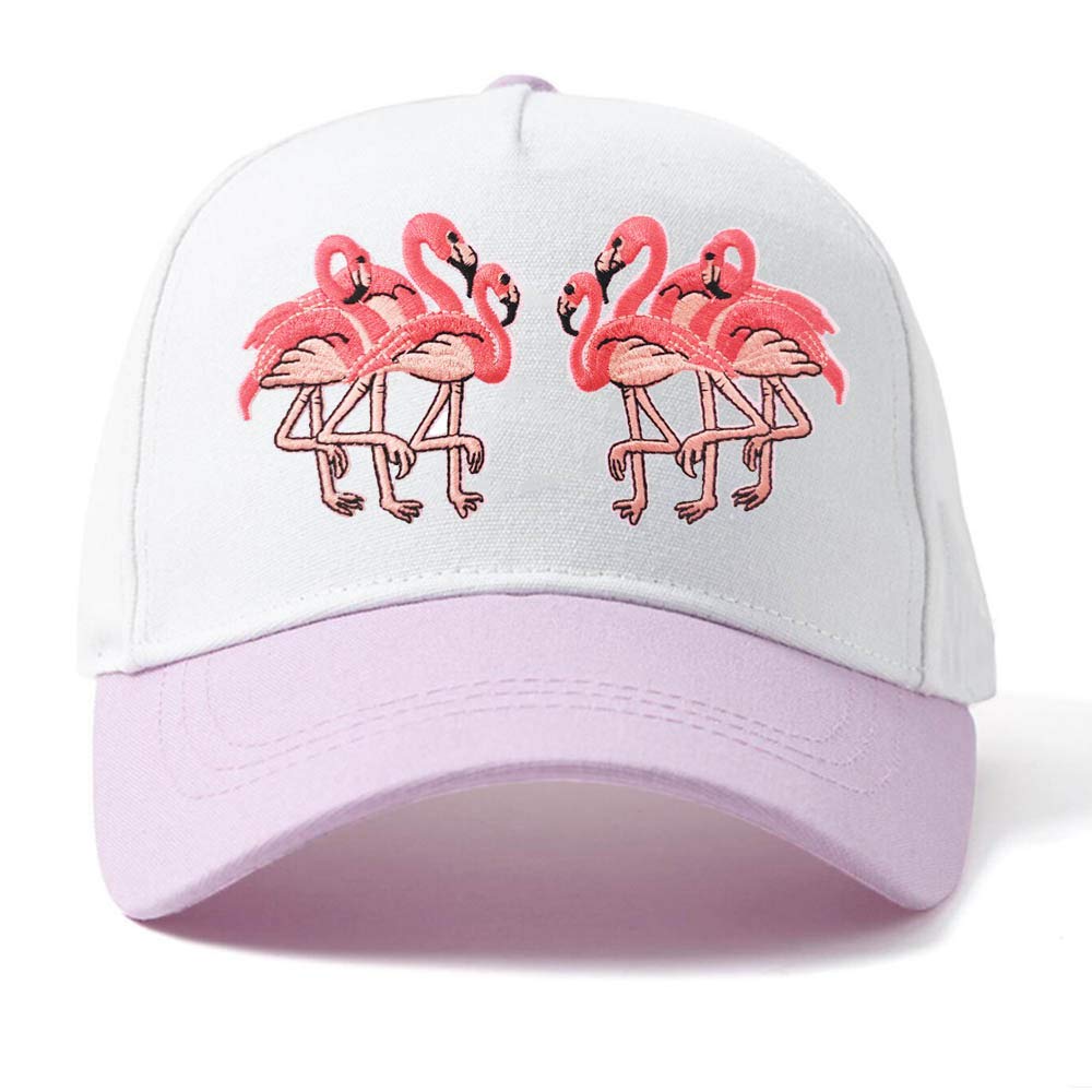 Flamingo Embroidered Iron-On Patches (1 Pair) - Cute DIY Sewing Patches for Clothing, Bags, Hats & Accessories