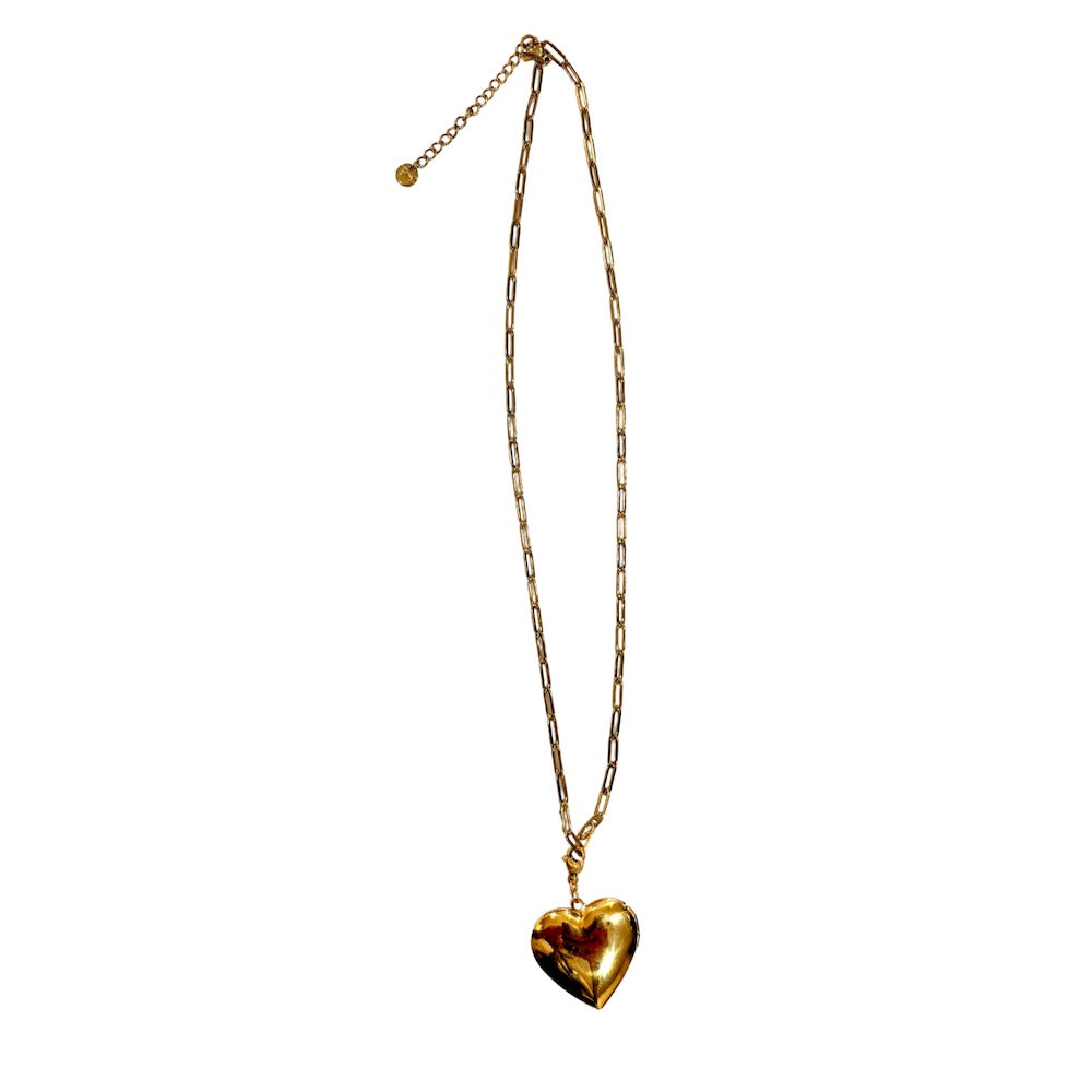 Lovestruck Heart Locket Necklace - Romantic Silver Pendant for Women - Perfect Gift for Valentine's Day, Anniversary & Couples Jewelry - Wear for Date Night, Wedding & Special Occasions