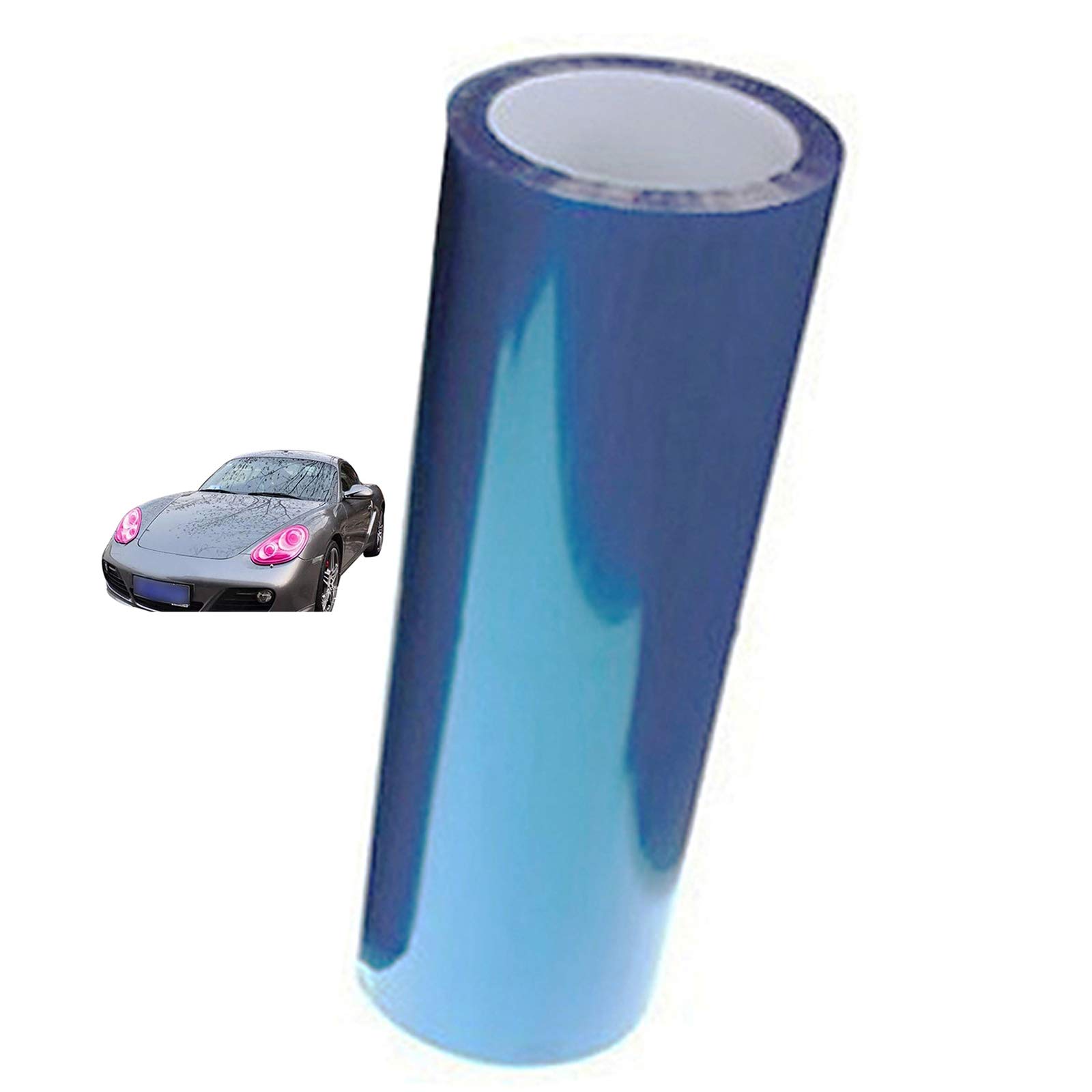 Self-Adhesive Vinyl Film for Headlights, Tail Lights & Fog Lights - Light Blue Tint, Easy to Apply, Color Changing Car Light Sticker - Perfect for Customizing & Protecting Vehicle Lights
