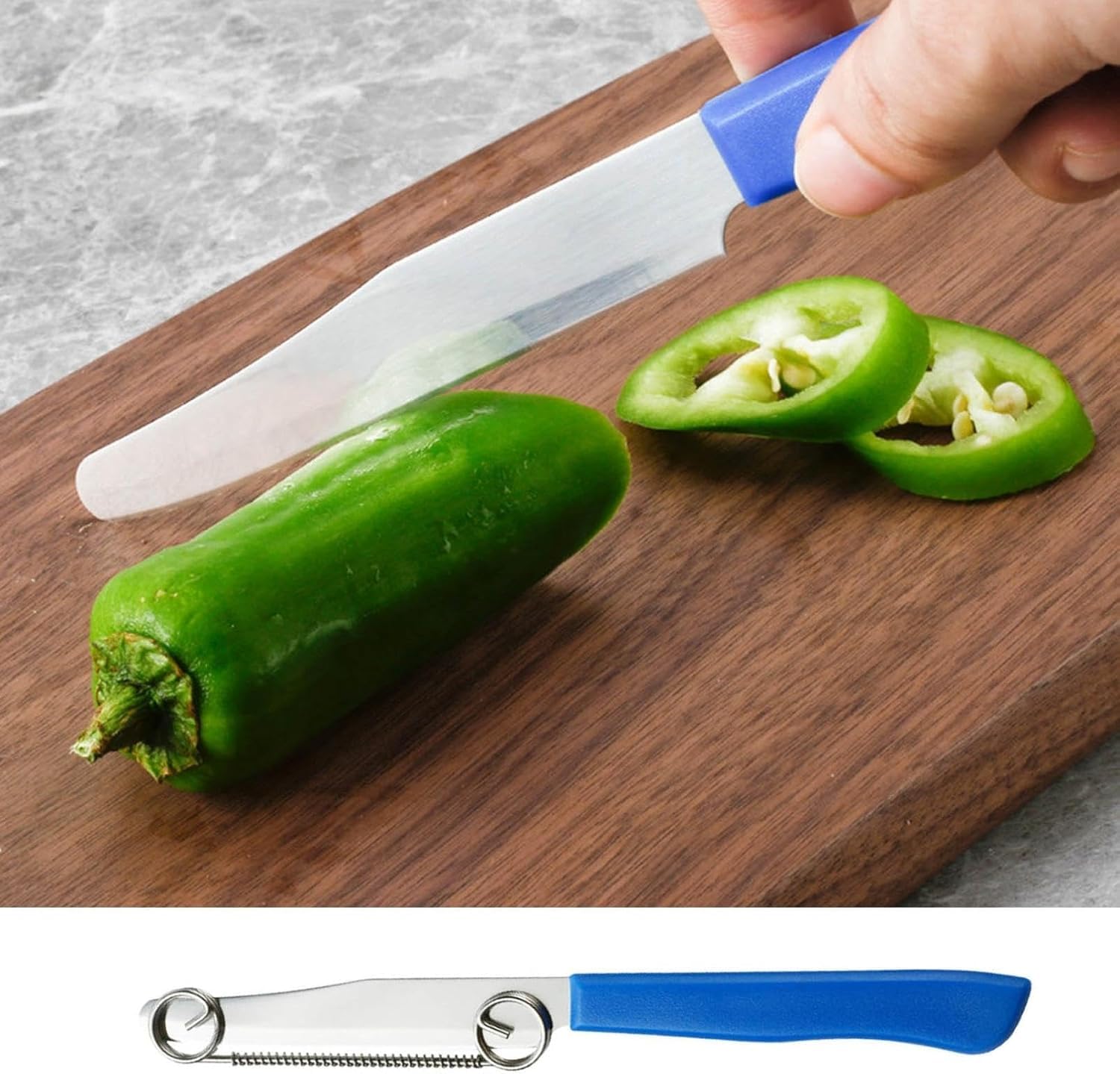 3-in-1 Adjustable Spring Multifunctional Kitchen Knife - Fruit Peeler, Vegetable Slicer & Paring Knife for Easy Peeling and Cutting | Perfect for Cucumbers, Apples & Meal Prep | Dishwasher Safe & Easy to Clean