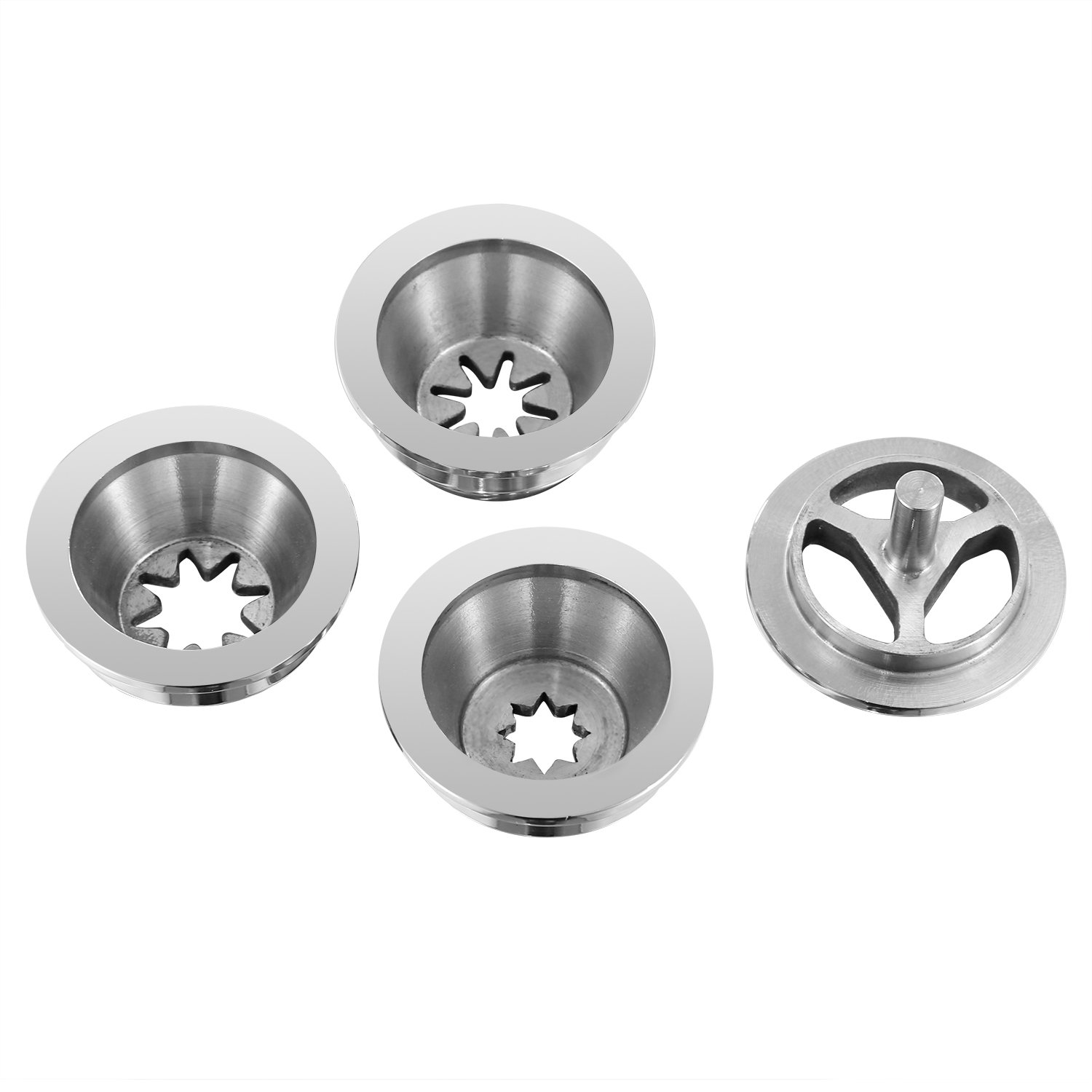 3 Sizes Stainless Steel Hollow Churro Nozzles - Professional Attachment for Spanish Churro Maker Machines - Perfect for Bakeries, Food Trucks & Home Cooking