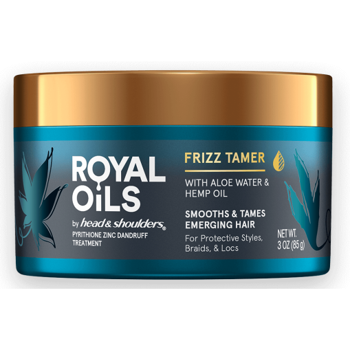 Head & Shoulders Royal Oils Frizz Tamer Shampoo for Curly & Frizzy Hair - Hydrating & Smoothing Hair Care for Daily Use at Home & Salon