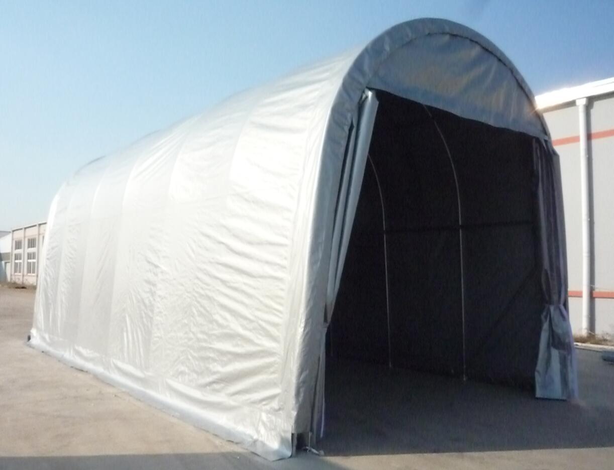 14'x30'x14' Heavy Duty PVC Storage Shelter Building - Waterproof, UV Resistant All Weather Protection for Outdoor Equipment, Vehicles & Garden Storage