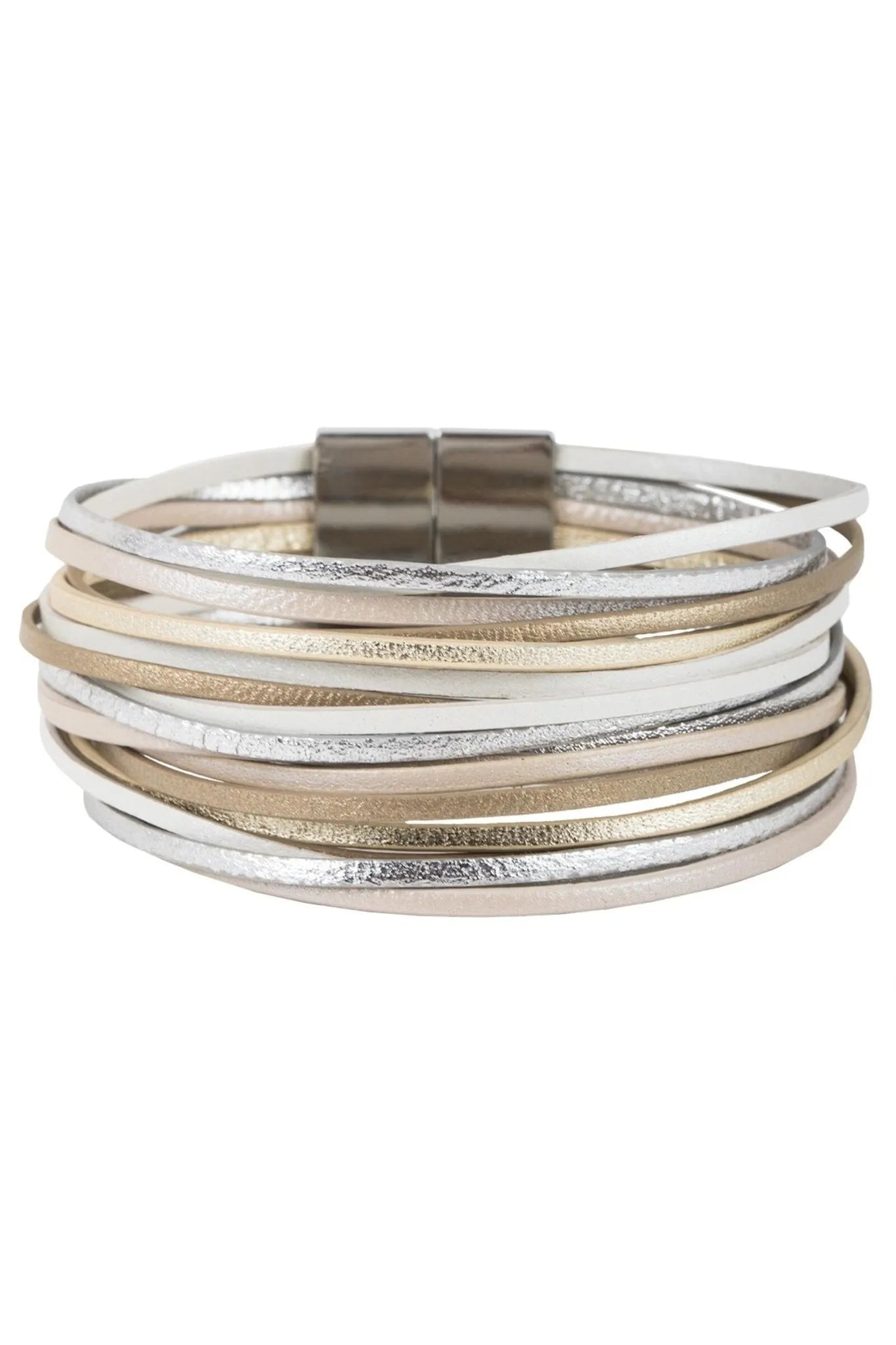 Jolie Metallic Leather Bracelet for Women - Stylish Fashion Accessory for Everyday Wear, Parties & Gifts