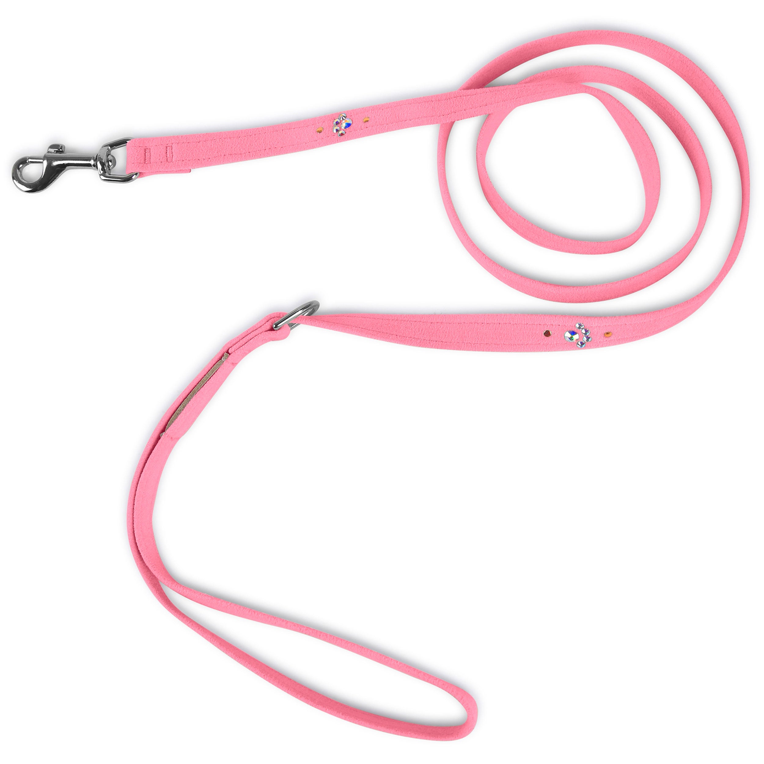 Premium Crystal Paws Dog Leash - Durable Reflective Nylon Pet Leash with Adjustable Length for Small Medium Large Dogs - Perfect for Walking, Running, Hiking & Nighttime Safety